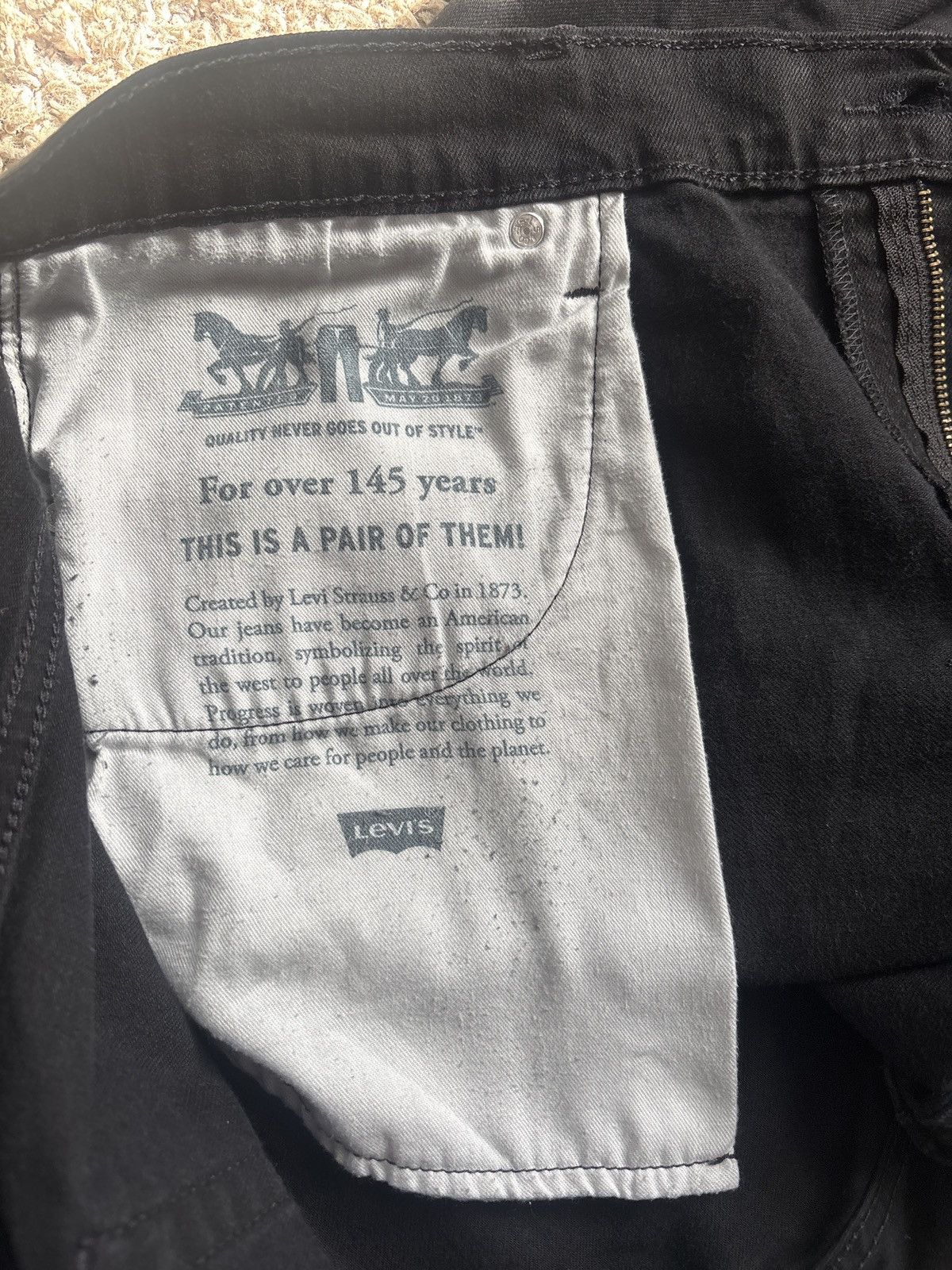 Vintage Levi Strauss & Co Loose Denim Size US 42 / EU 58 - 6 Thumbnail