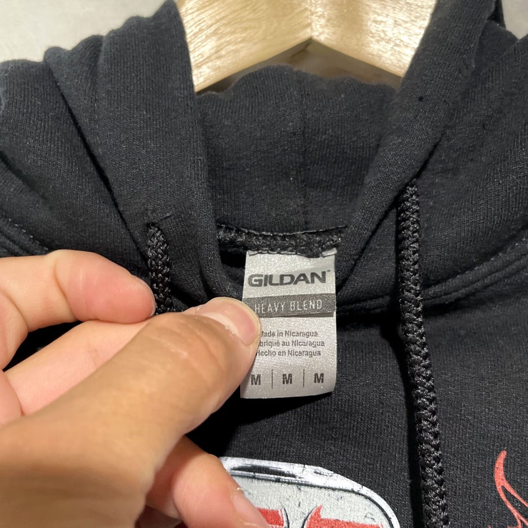 Gildan Gildan Hoodie Mens M Black Card Car Dad Graphic Print Logo Fleece Pullover Winter Gear Size US M / EU 48-50 / 2 - 6 Thumbnail