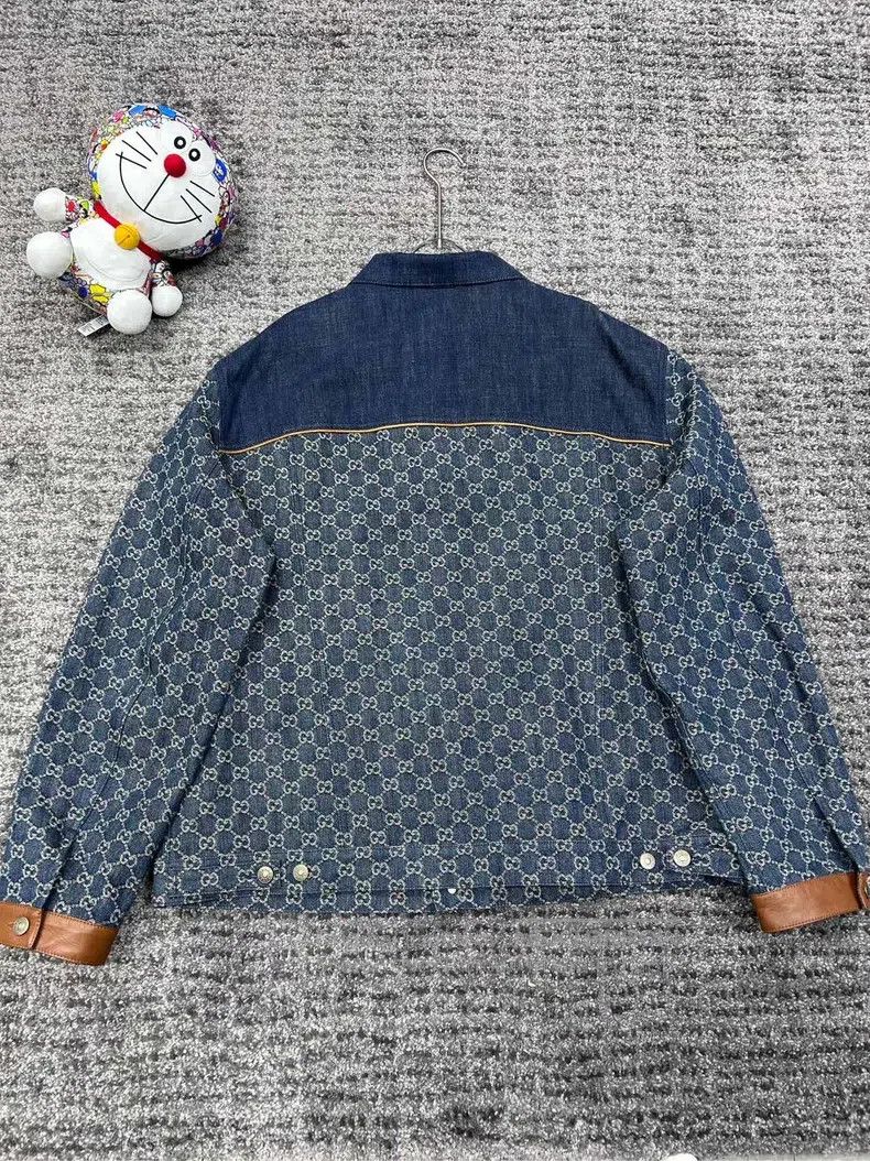 Gucci Gucci Full-printed old-fashioned denim jacket Size US XL / EU 56 / 4 - 2 Thumbnail