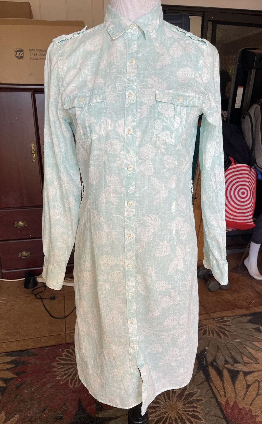 Reyn Spooner Reyn Spooner Floral Hawaiian Dress Green Botton Women's 8 Size M / US 6-8 / IT 42-44 - 1 Thumbnail