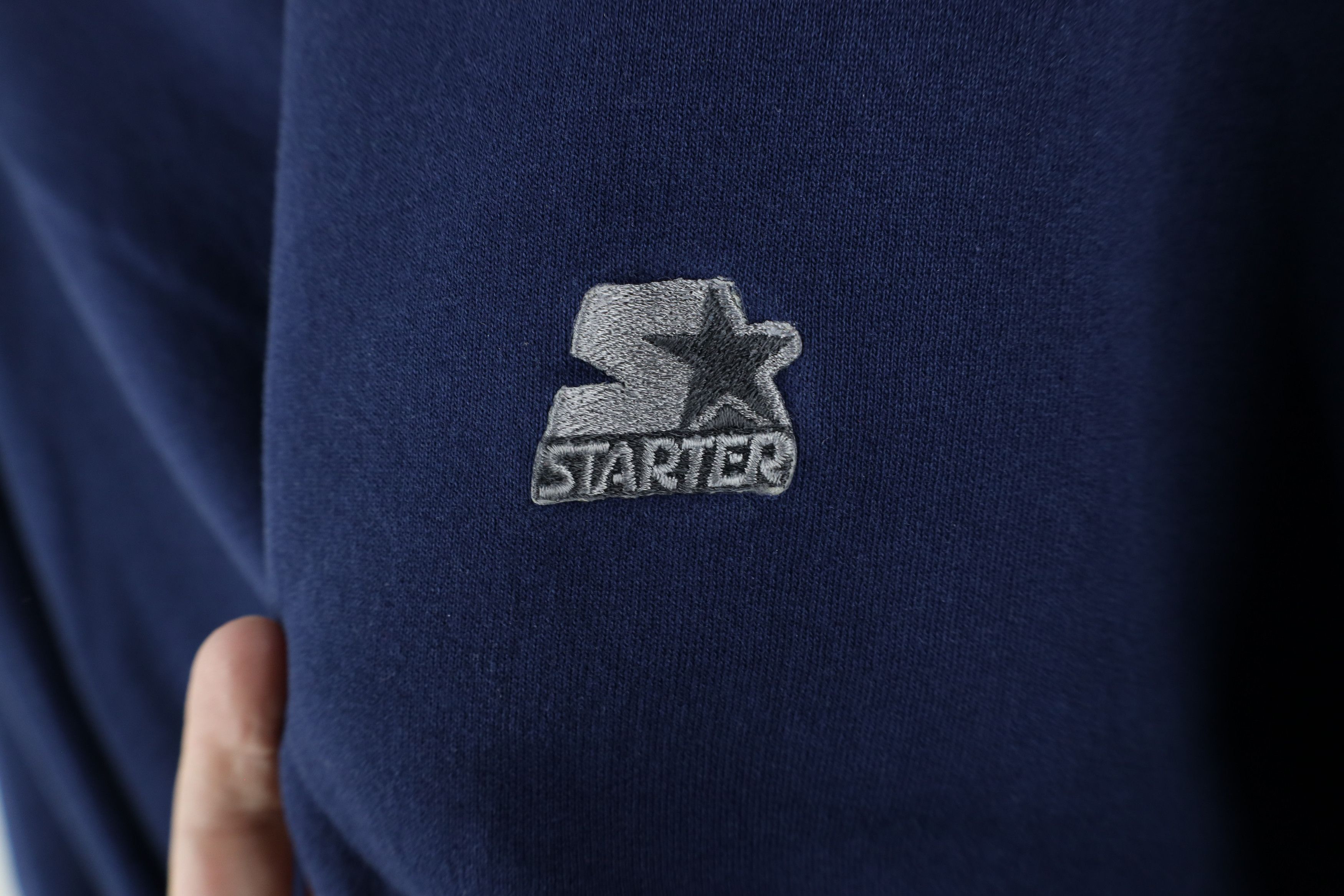 Starter × Vintage Vintage 90s Starter Spell Out Crewneck Sweatshirt Navy Blue Size US XL / EU 56 / 4 - 5 Thumbnail