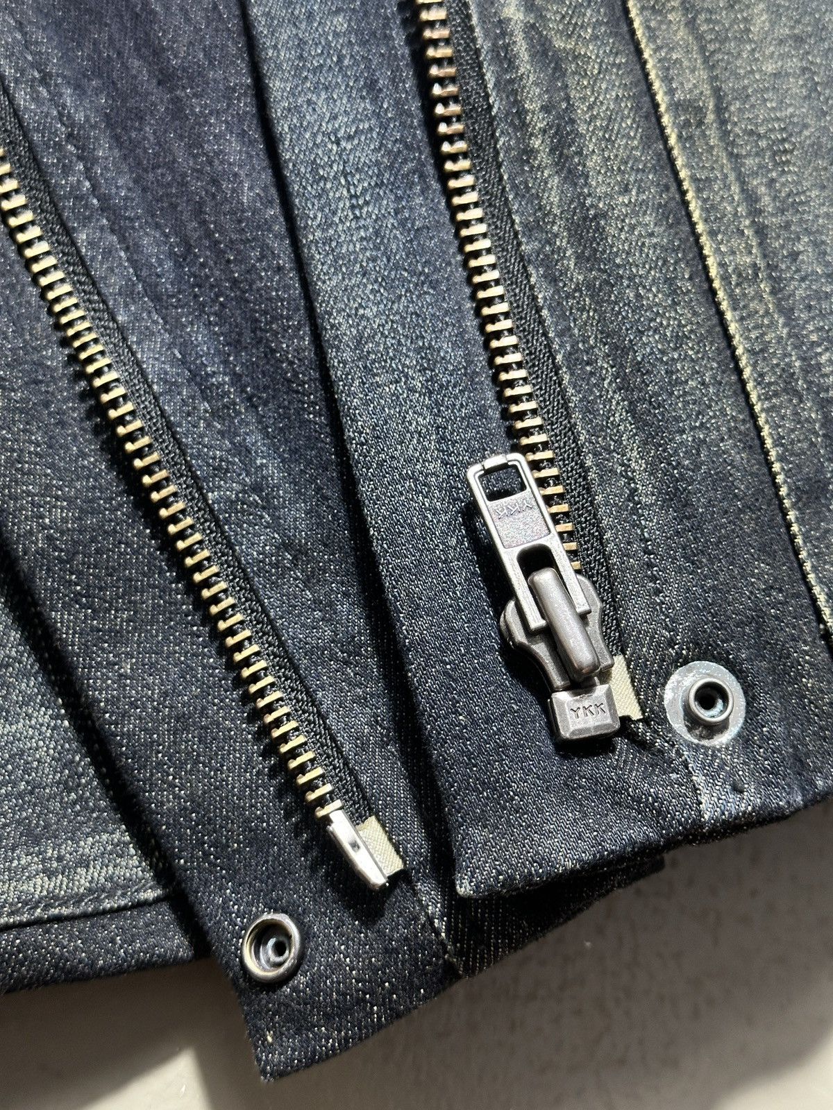 Helmut Lang Helmut Lang Dark Wash Funnel Neck Denim Jacket Size M / US 6-8 / IT 42-44 - 9 Thumbnail
