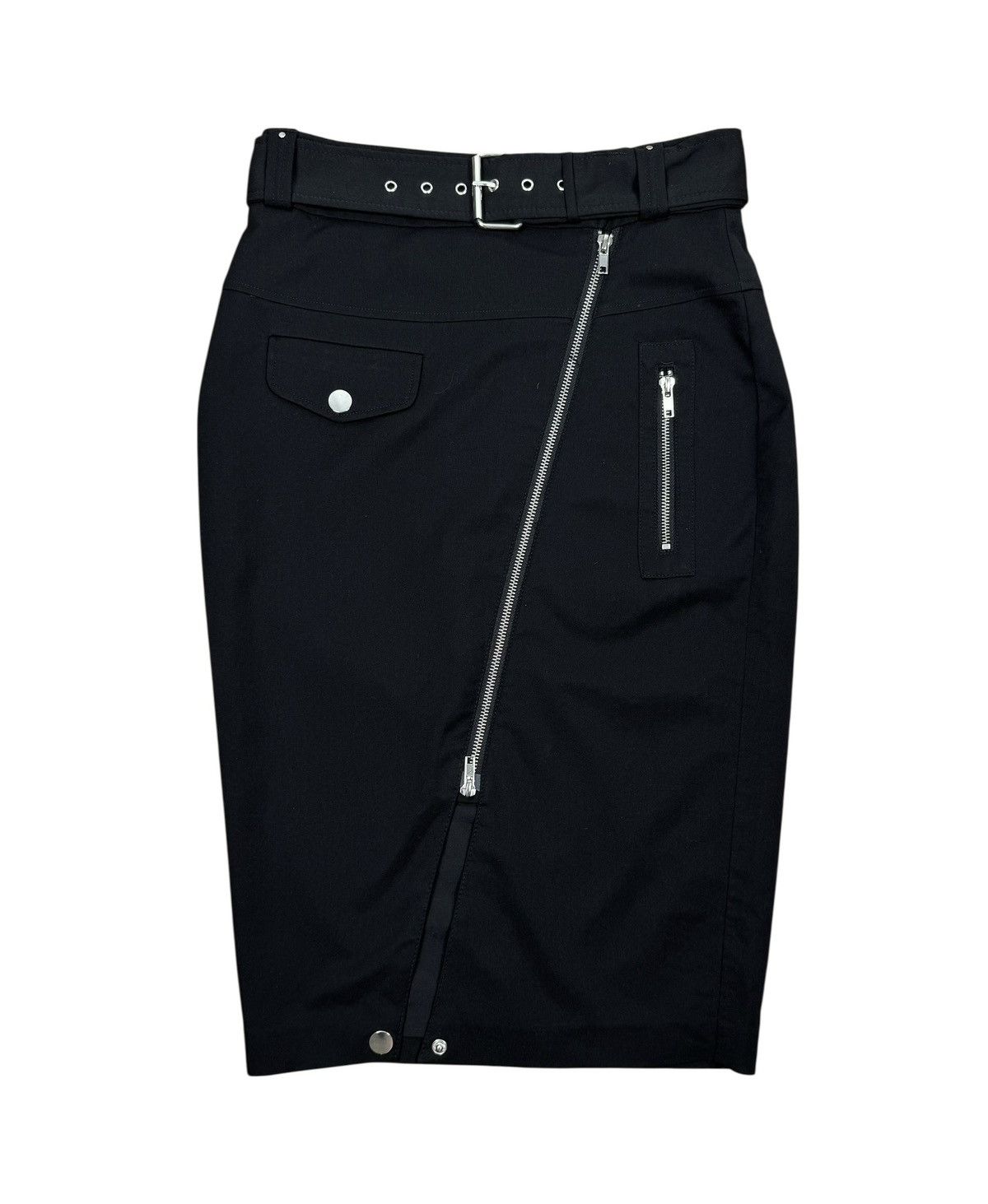 Jean Paul Gaultier Jean Paul Gaultier Lindex Skirt Pencil Full Zip Belted UK10 Size 28" / US 6 / IT 42 - 14 Thumbnail