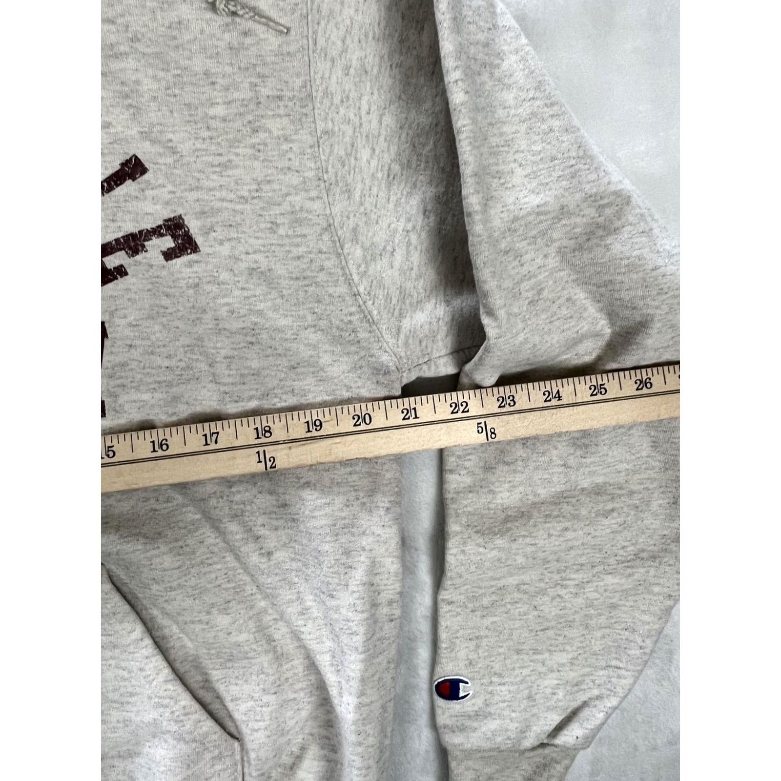 Champion VINTAGE Campbellsville University Hoodie Mens M Gray Fleece Sweatshirt Size US M / EU 48-50 / 2 - 5 Thumbnail