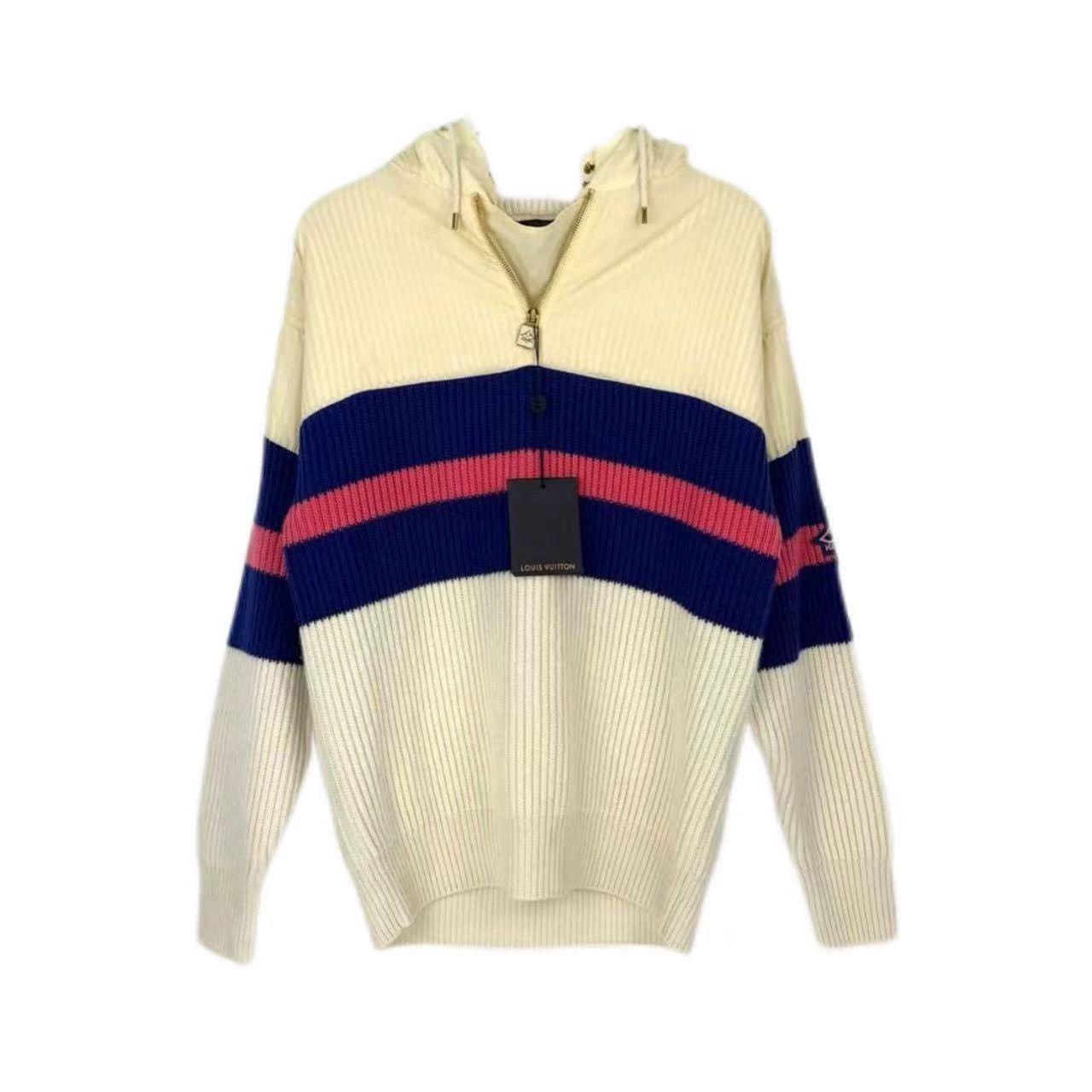Louis Vuitton Louis Vuitton Beige Logo Wool Cashmere Sweater - dmc Size US S / EU 44-46 / 1 - 1 Thumbnail