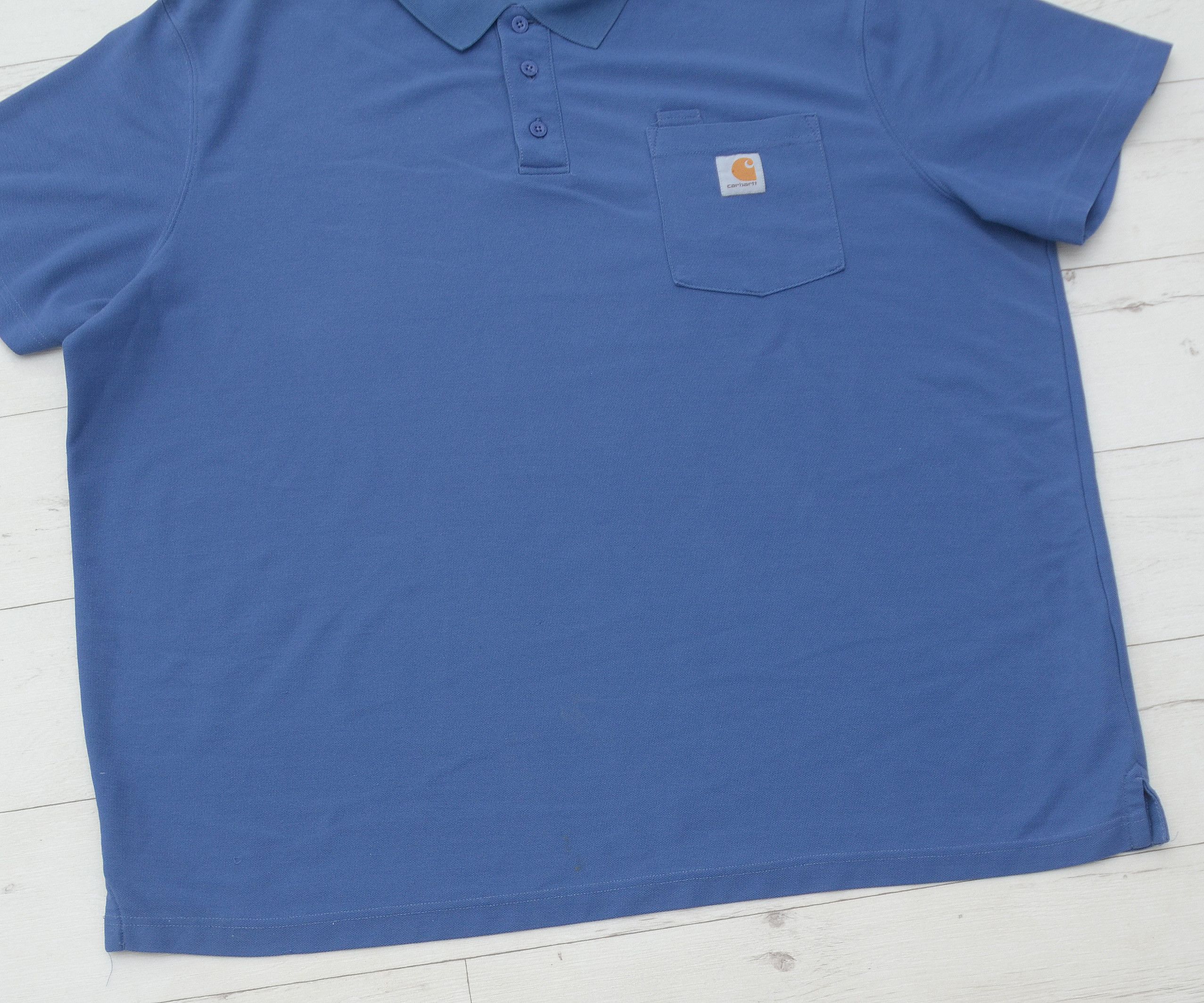 Carhartt × Vintage Vintage Carhartt Polo Shirt Work Pocket Logo Streetwear Y2K Size US XXL / EU 58 / 5 - 4 Thumbnail