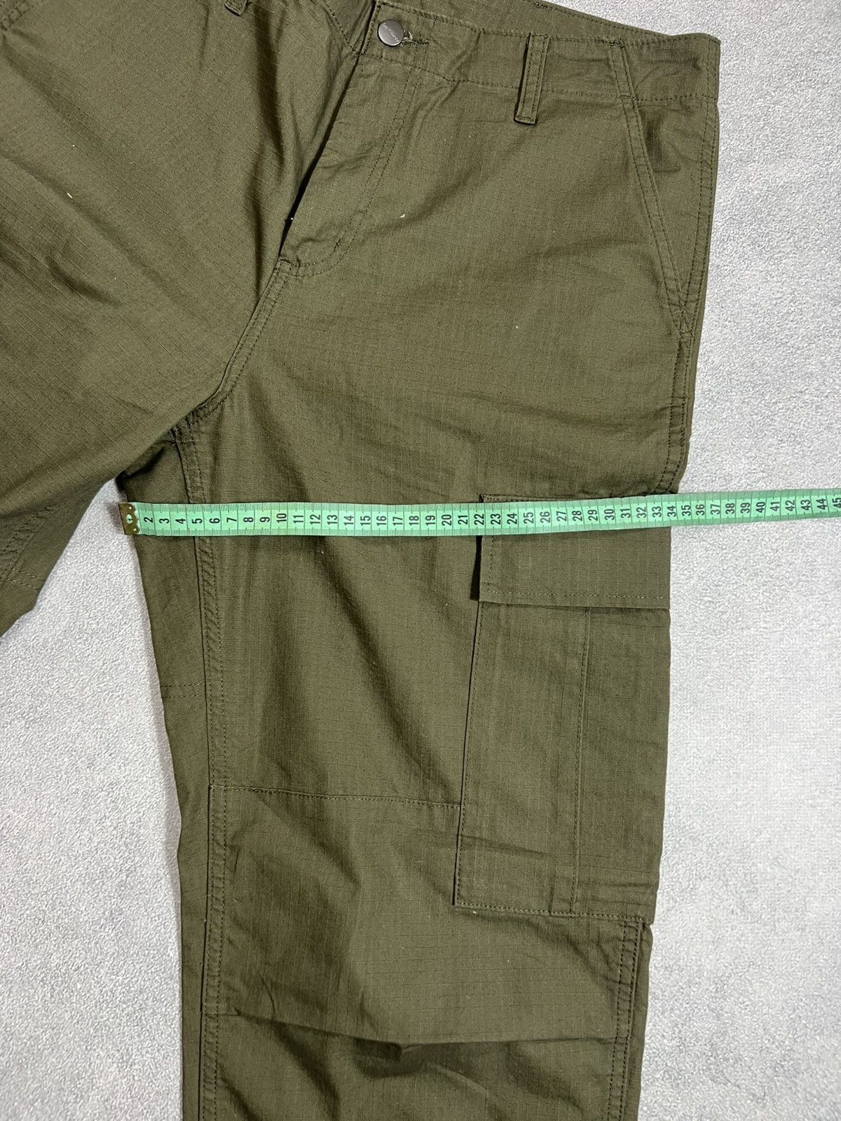 Carhartt Vintage Carhartt Cargo Green Pants Faded Thrashed HYPE Size US 34 / EU 50 - 9 Thumbnail
