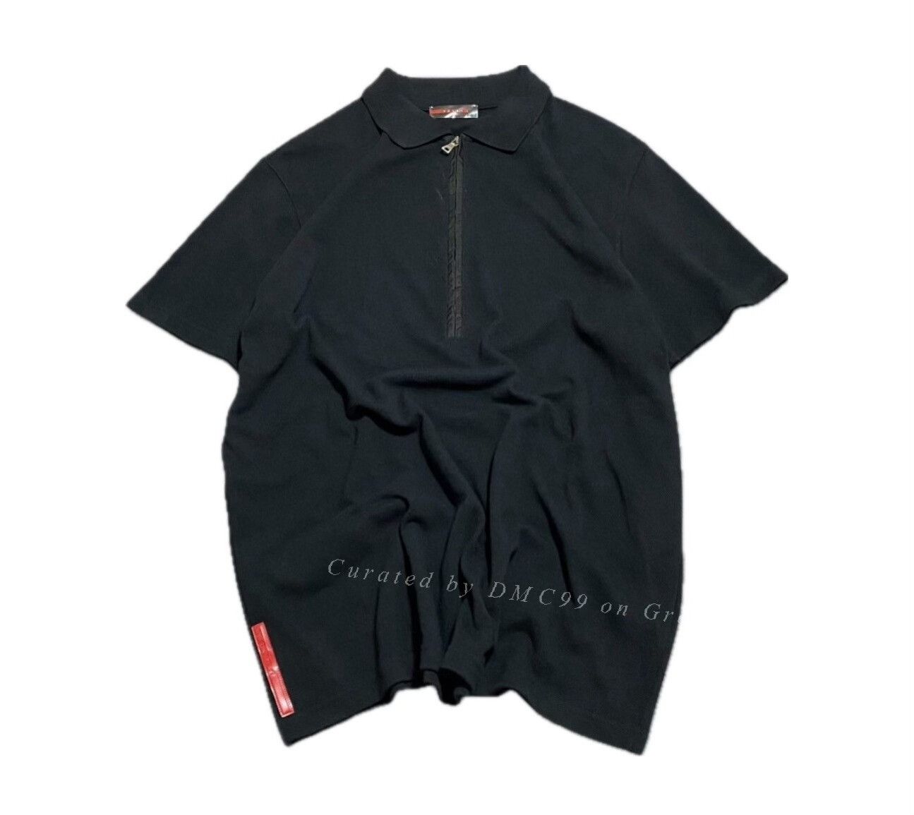 Prada Vintage Prada Linea Rossa QZIP Polo Shirt Size US M / EU 48-50 / 2 - 1 Thumbnail