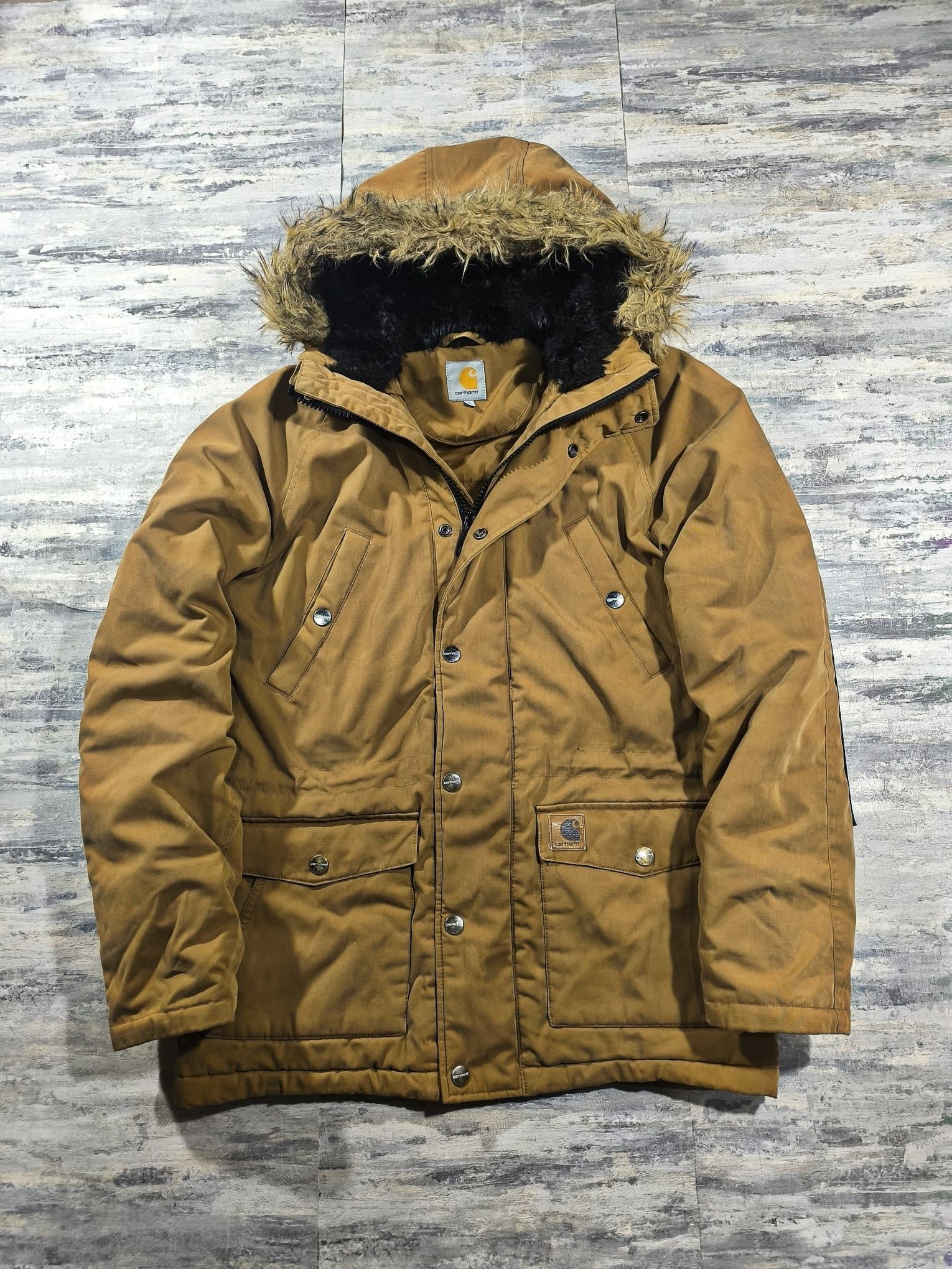Carhartt Vtg Workwear Carhartt Trapper Parka FauxFur Winter Size US S / EU 44-46 / 1 - 4 Thumbnail