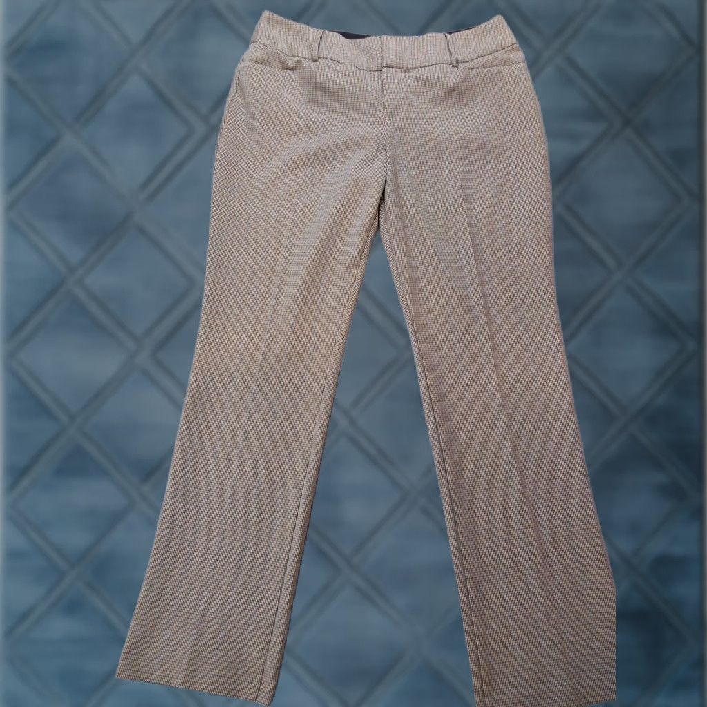Apt. 9 APT 9 Pants Womens 16 Long Brown Plaid Bootcut Tummy Control Stretch Clothing Size 25" / US 0 / IT 36 - 1 Thumbnail