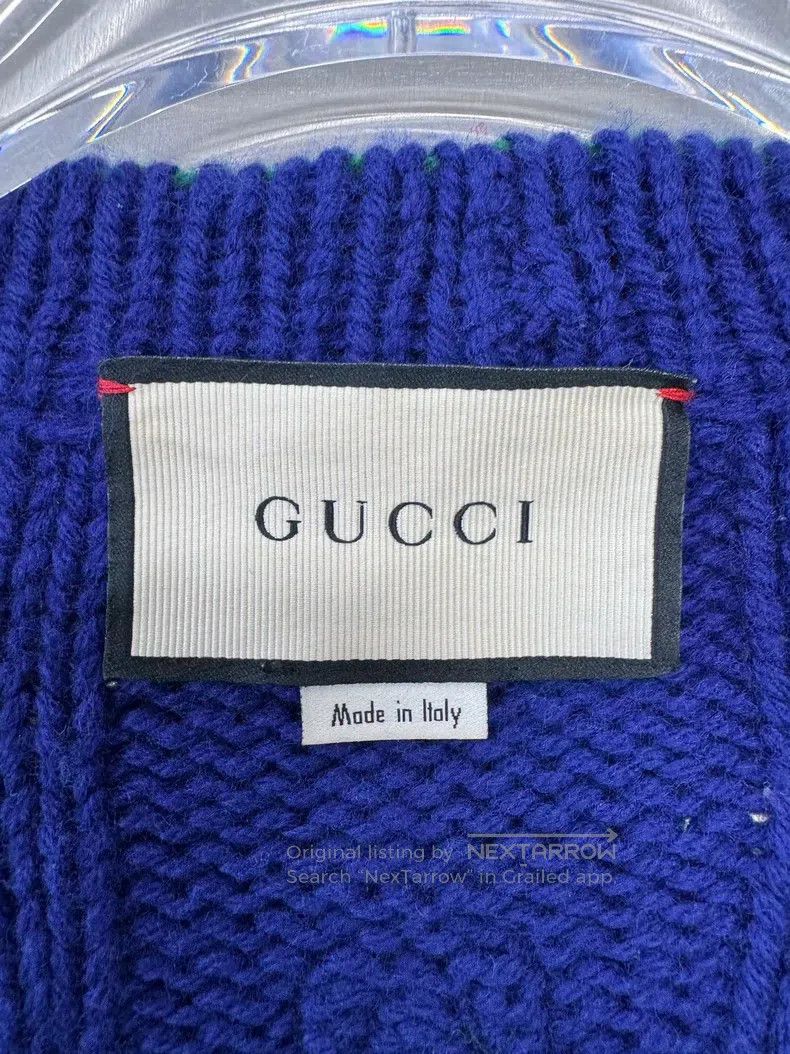 Gucci Gucci Blue and white double G gold buckle embroidered logo Size XS / US 0-2 / IT 36-38 - 4 Thumbnail