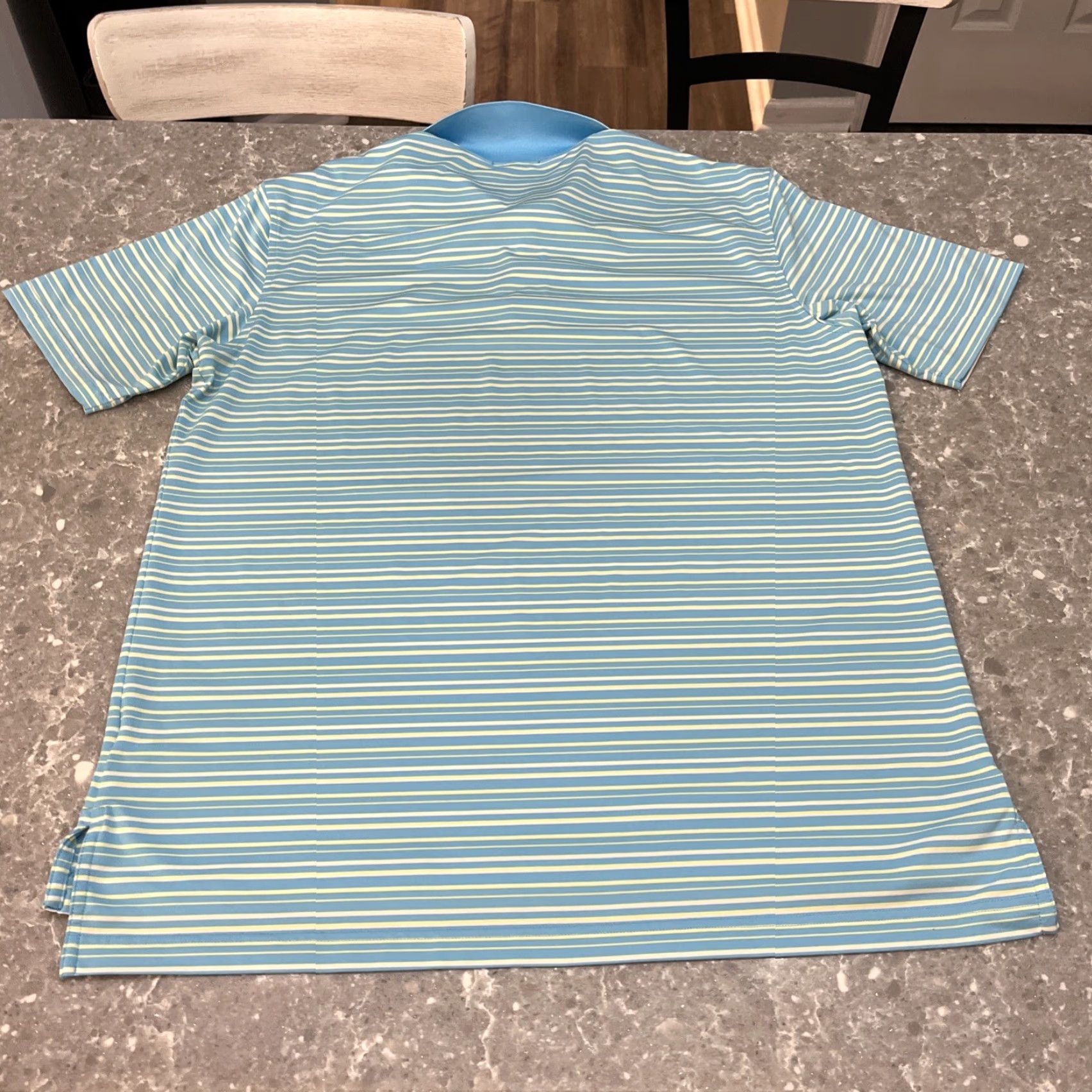 Peter Millar Quail Hollow Peter Millar Summer Comfort Polo Regular Large Light Blue Navy Stripes Men Golf Size US L / EU 52-54 / 3 - 6 Thumbnail