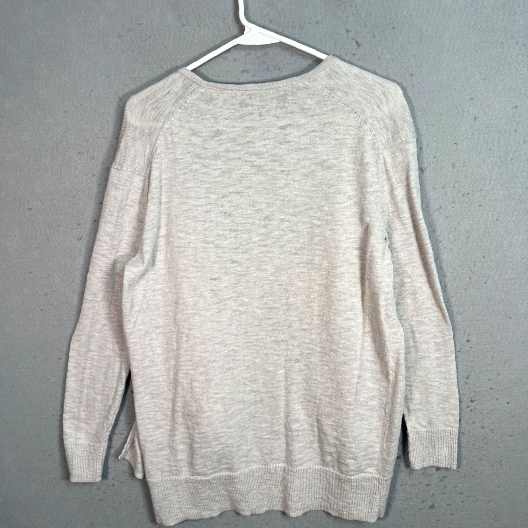 Madewell Madewell Cardigan Women XS Light Gray Open Front Pockets Cotton Blend Size XS / US 0-2 / IT 36-38 - 2 Thumbnail
