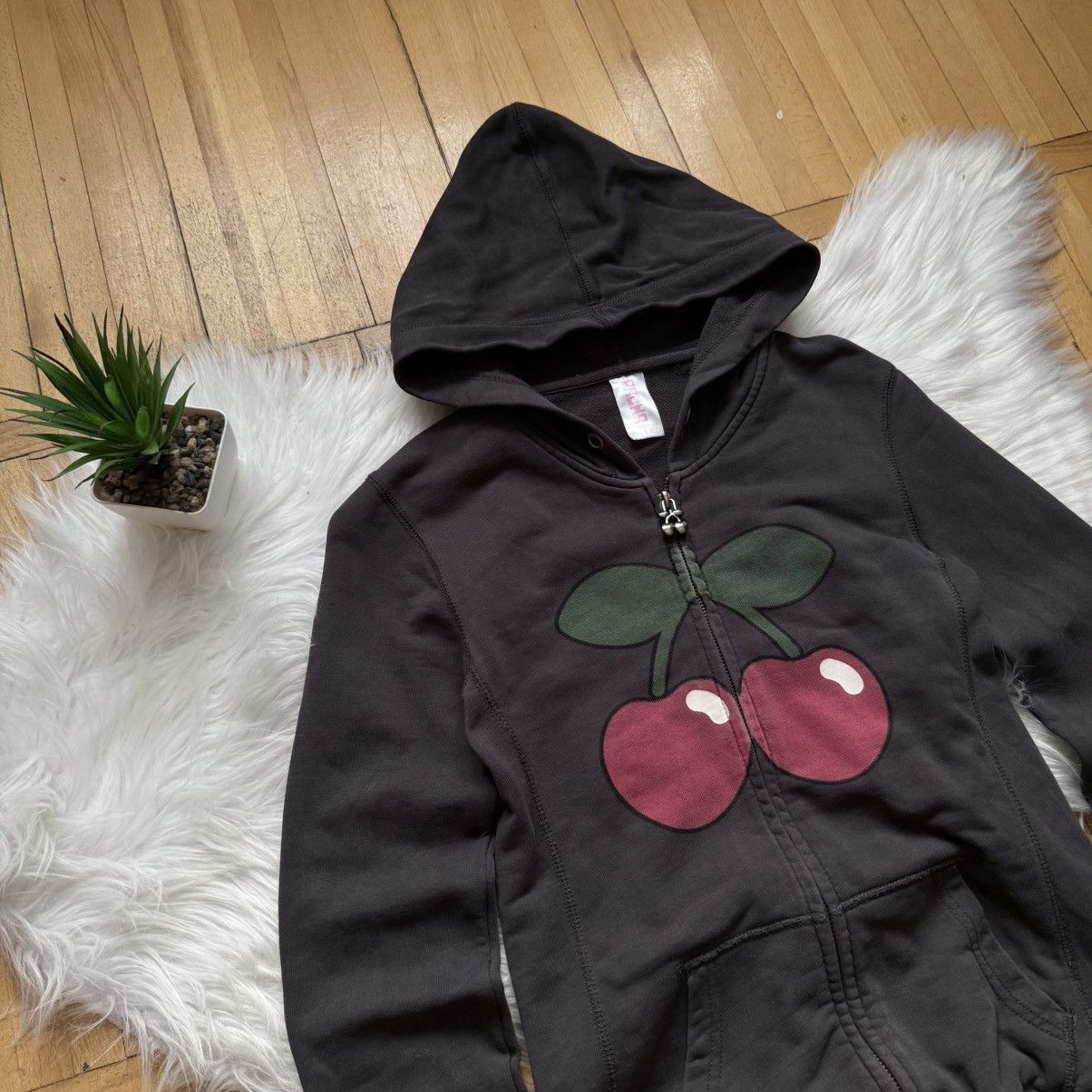 Hysteric Glamour 📌 Vintage Pacha Ibiza Cherrys Y2K Zip Up Hoodie Size S / US 4 / IT 40 - 2 Thumbnail