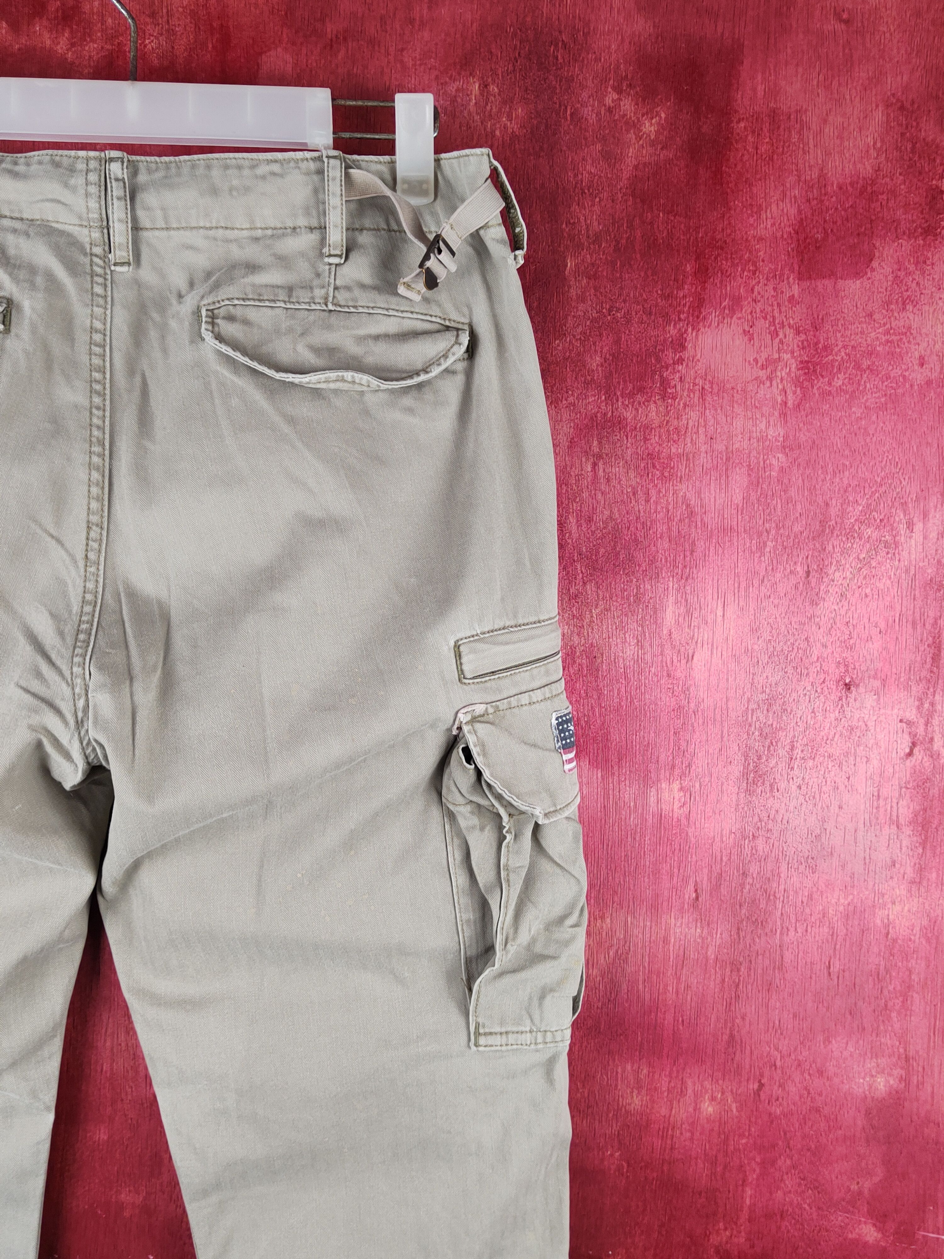 Polo Ralph Lauren Ralph Lauren Beige Multipocket Tactical Denim #S1471 Size US 30 / EU 46 - 11 Thumbnail