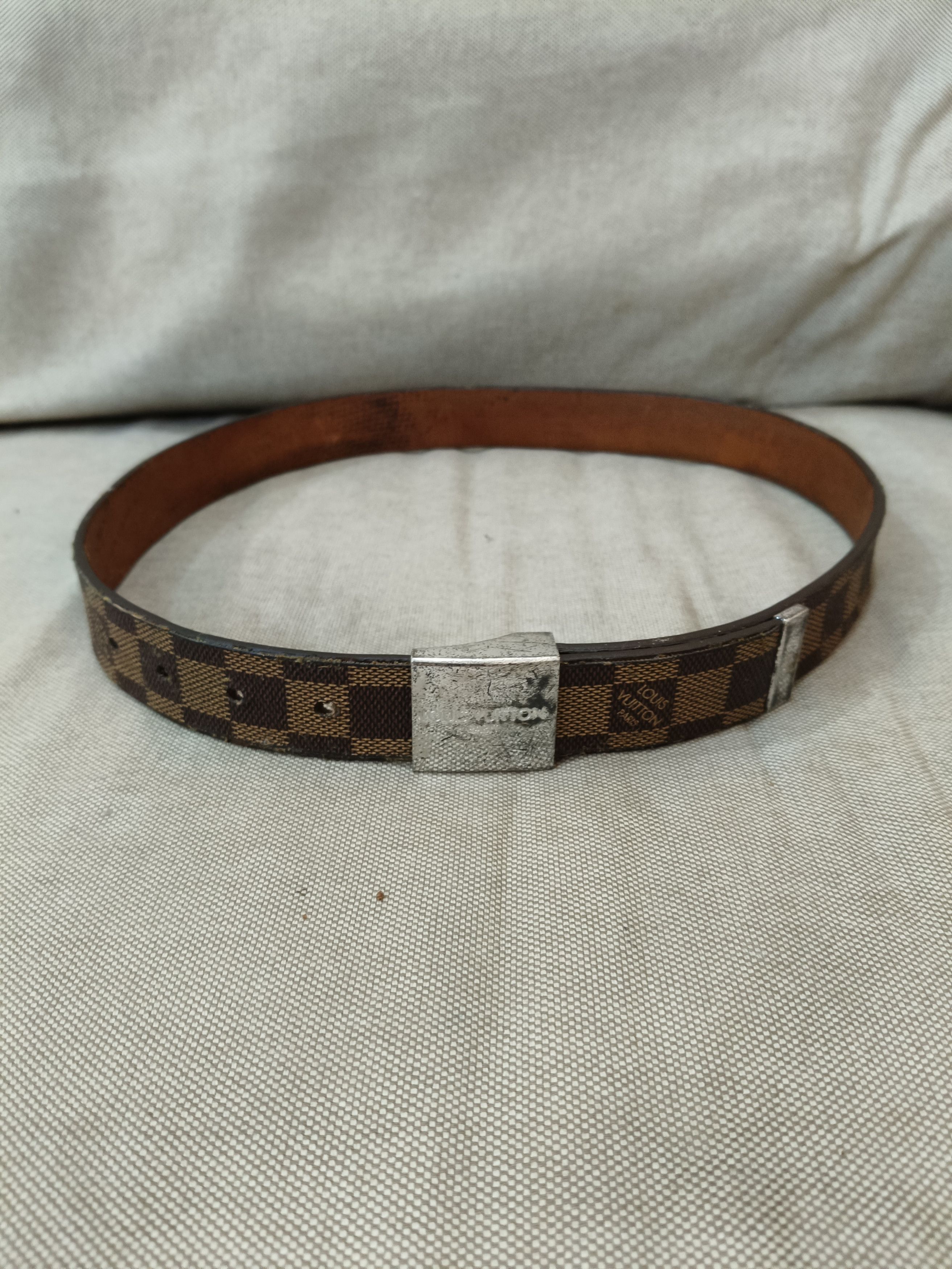 Louis Vuitton × Vintage Louis Vuitton Monogram Canvas Leather Belt/ CT0054 Size ONE SIZE - 2 Thumbnail