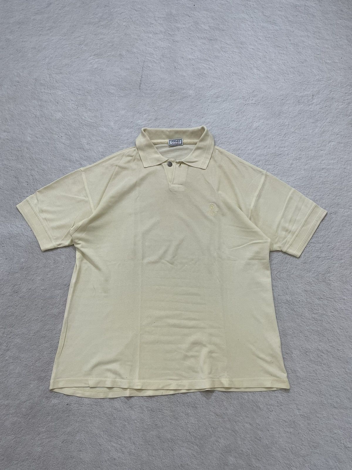 Versace Versace Vintage Polo Shirt Thrased Y2K Ifsix Hysteric Japan Size US XL / EU 56 / 4 - 1 Thumbnail