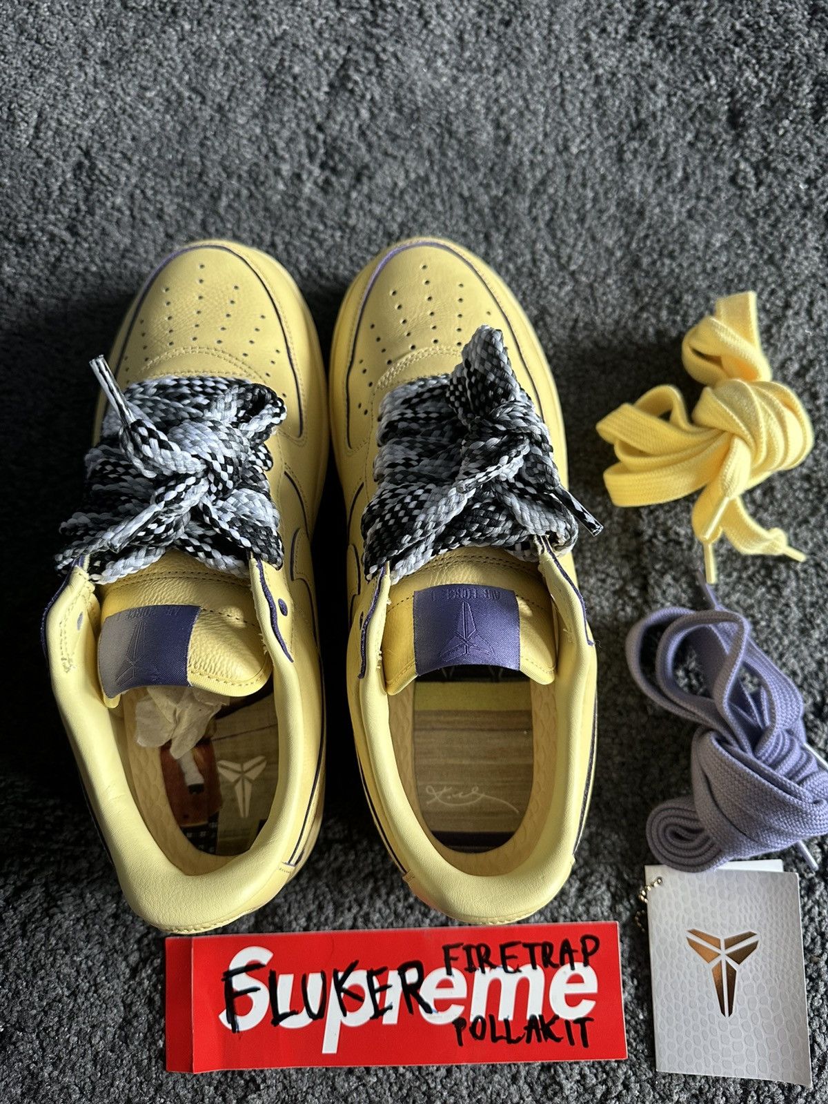 Nike Kobe Bryant x Air Force 1 Low Protro "Soft Yellow" Size US 10 / EU 43 - 4 Thumbnail