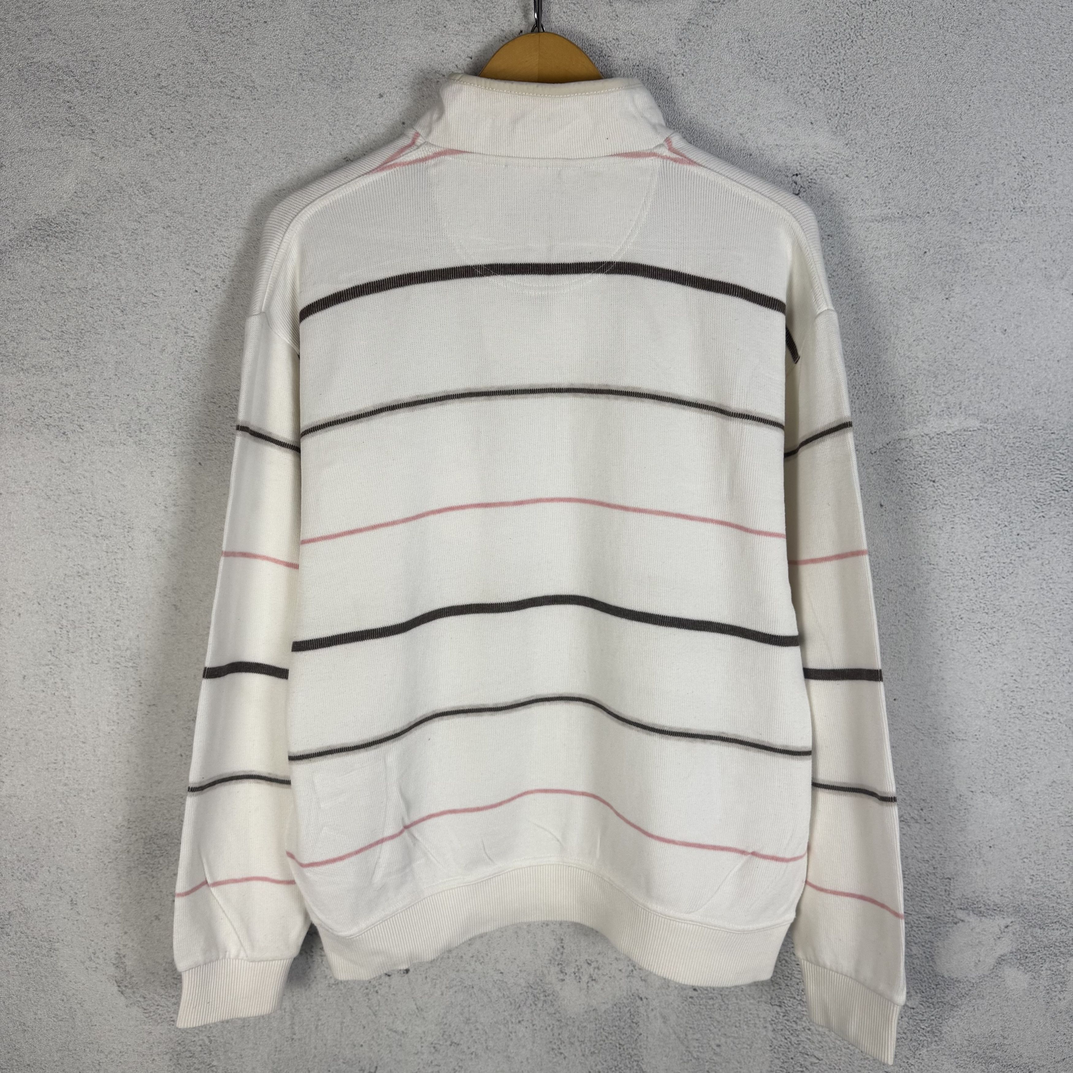 Vintage Vintage Macbeth Stripes Halfzip Sweatshirt Crewneck Size US L / EU 52-54 / 3 - 2 Thumbnail