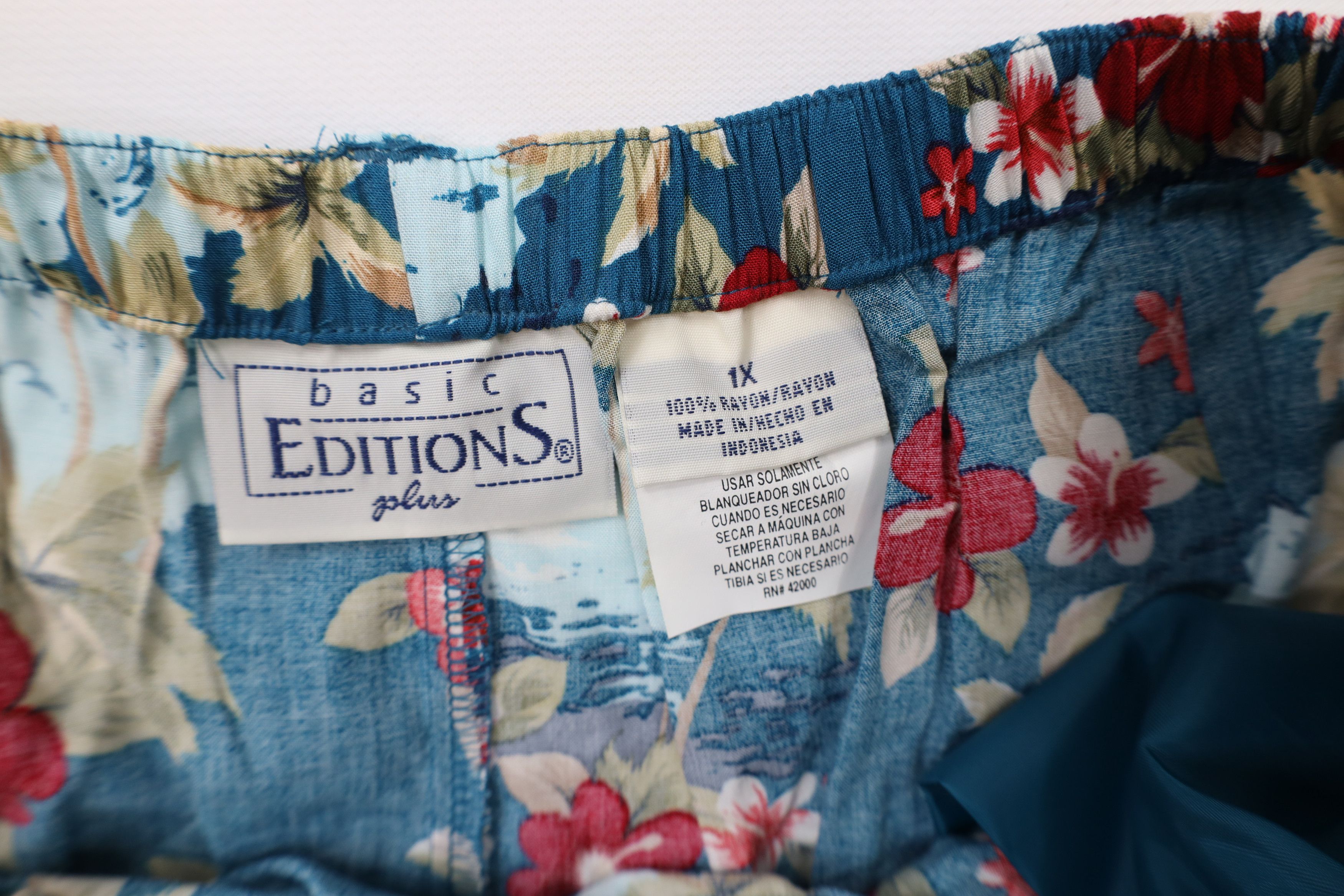 Vintage Vintage 90s Streetwear Beach Wide Leg Harem Pants Rayon Size 32" / US 10 / IT 46 - 6 Thumbnail