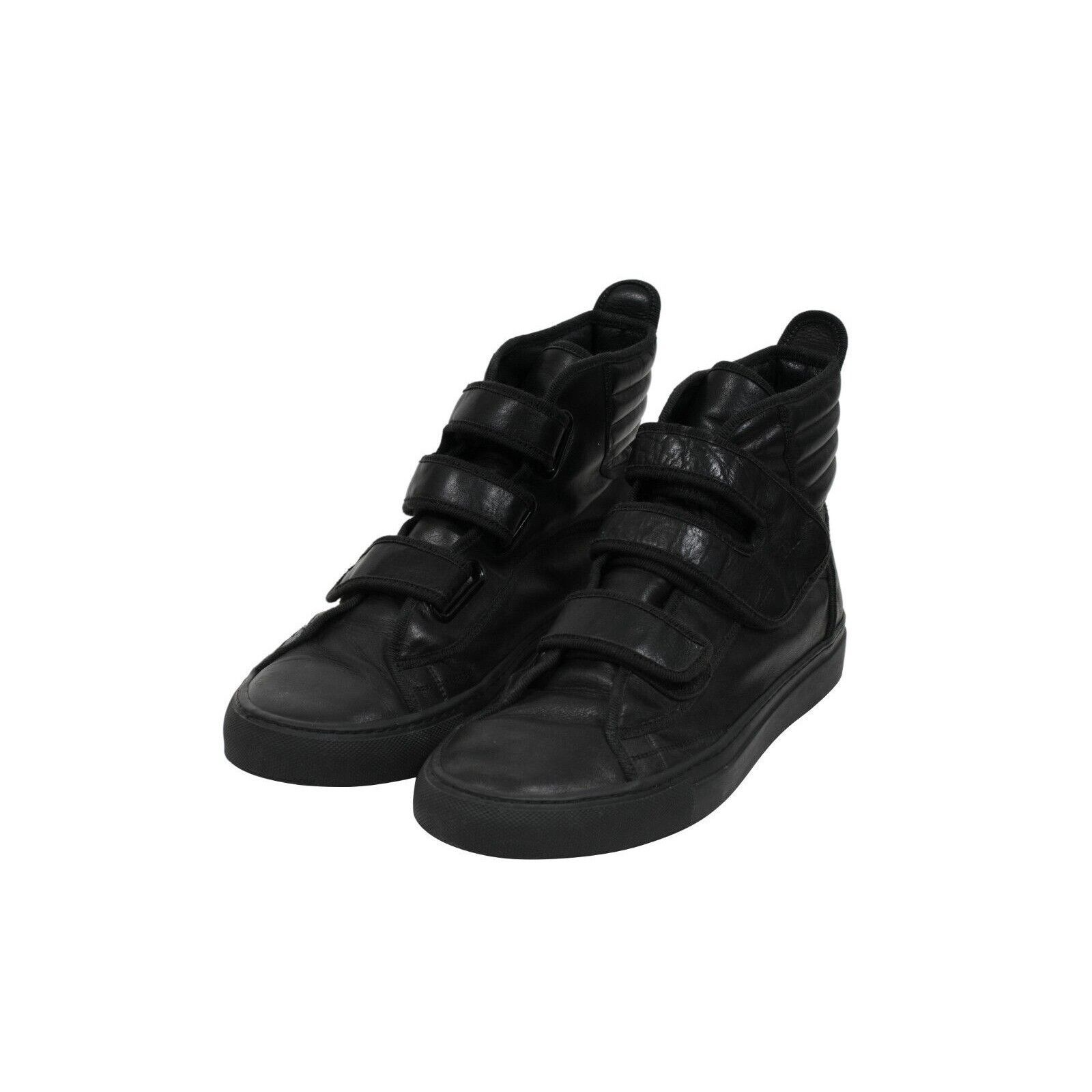 Raf Simons OG Carry Over Strap Sneakers Black Leather - 01935 B Size US 8 / EU 41 - 3 Thumbnail
