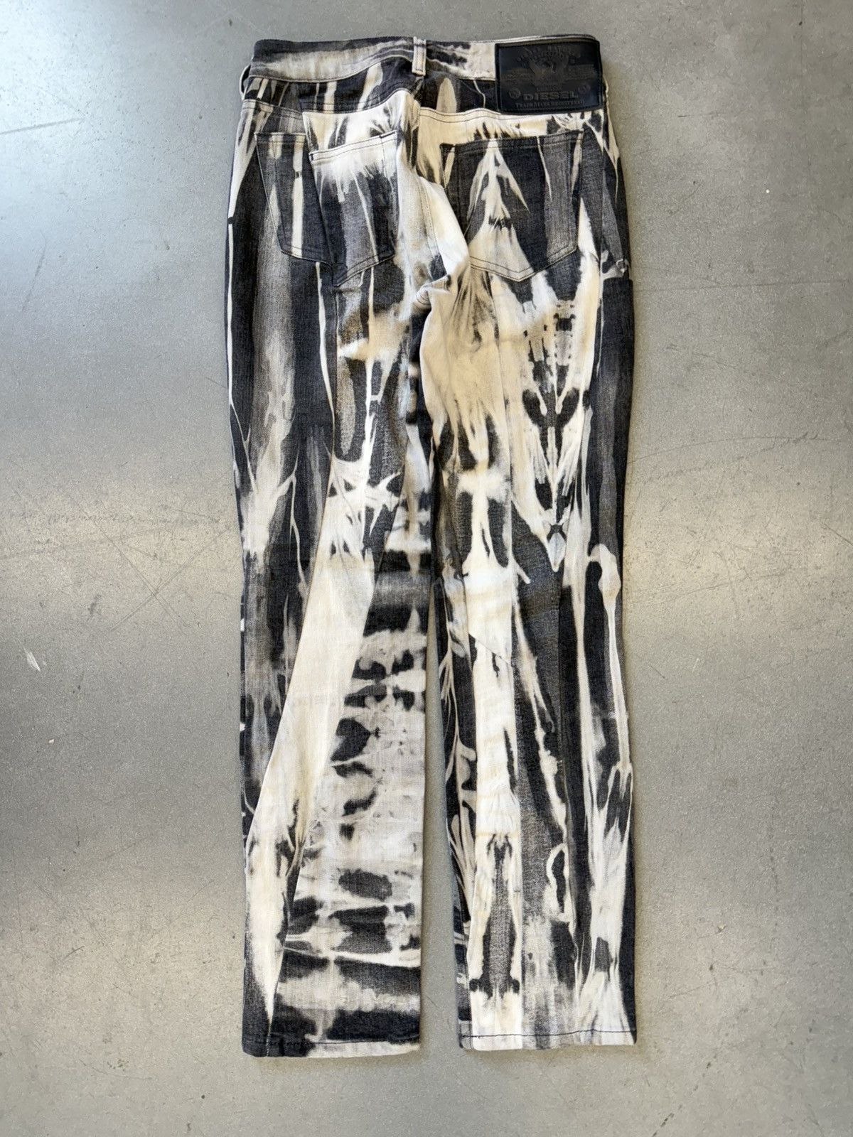Diesel Diesel Industry Denim Division Archival Cowhide Leather Pant Size US 27 - 2 Thumbnail