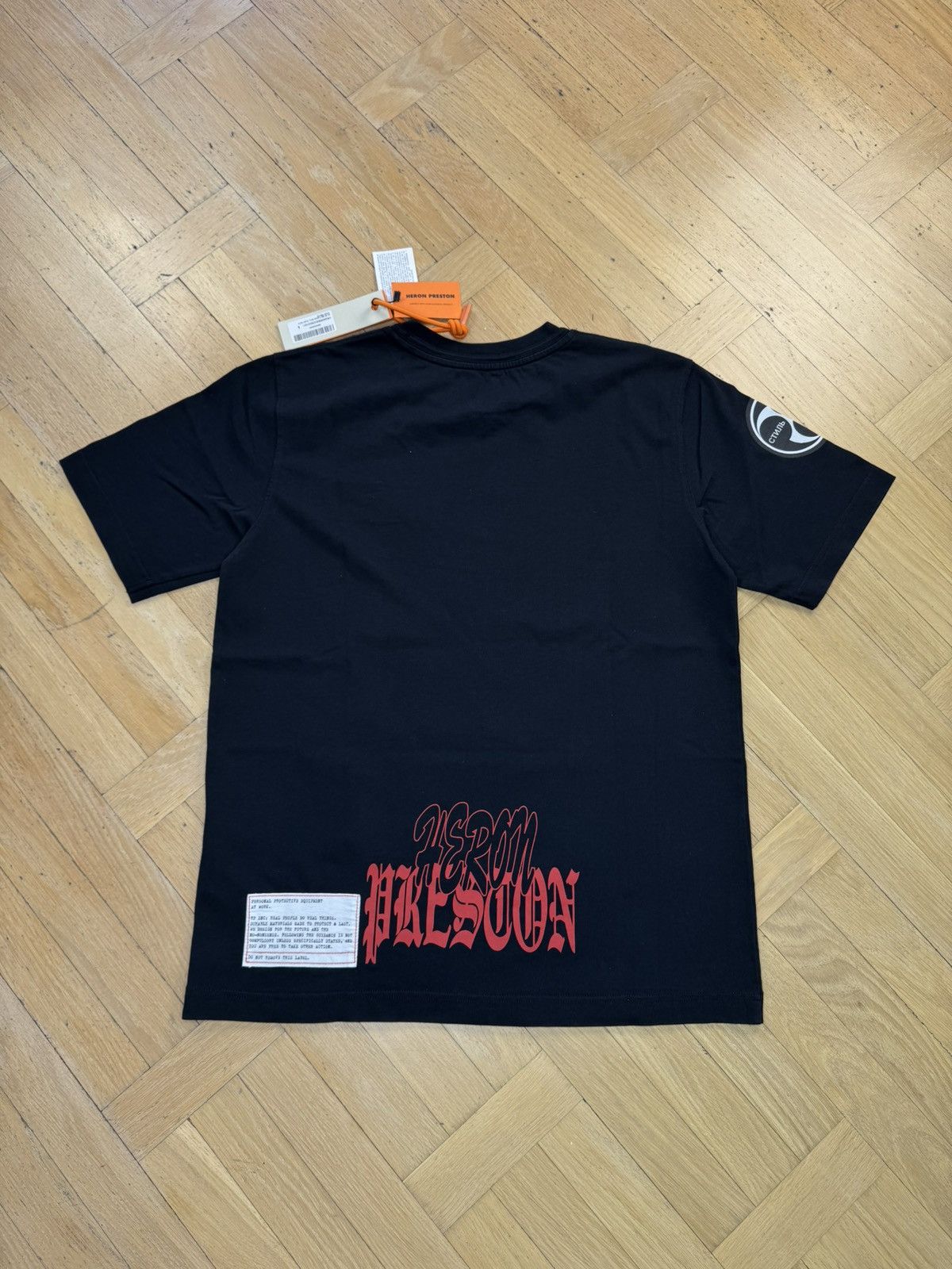 Heron Preston HERON PRESTON SKULL PATCHED BLACK TEE Size US S / EU 44-46 / 1 - 2 Thumbnail