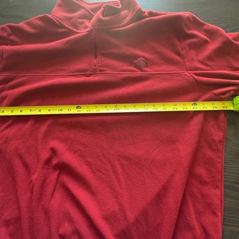 The North Face North Face Pullover Mens XXL Red Quarter Zip Fleece Size US XXL / EU 58 / 5 - 6 Thumbnail