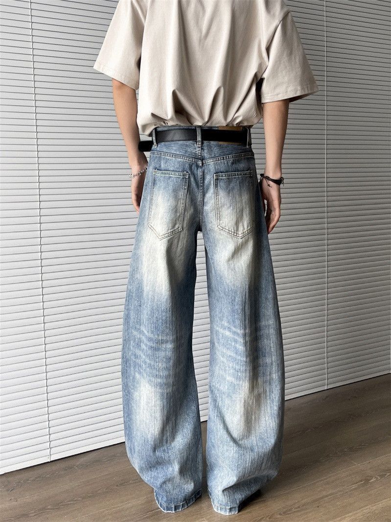 Japanese Brand Retro loose wide leg slightly flared jeans Size US 32 / EU 48 - 5 Thumbnail