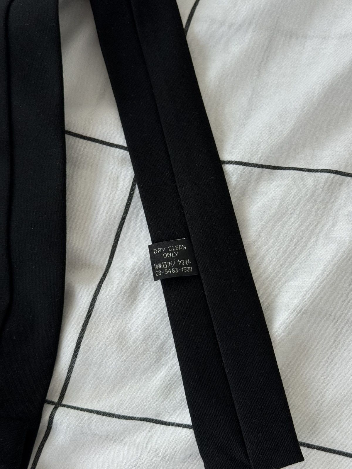 Yohji Yamamoto Yohji Yamamoto Tie - Nihilistic Delusion 虚無妄想 Size ONE SIZE - 12 Thumbnail