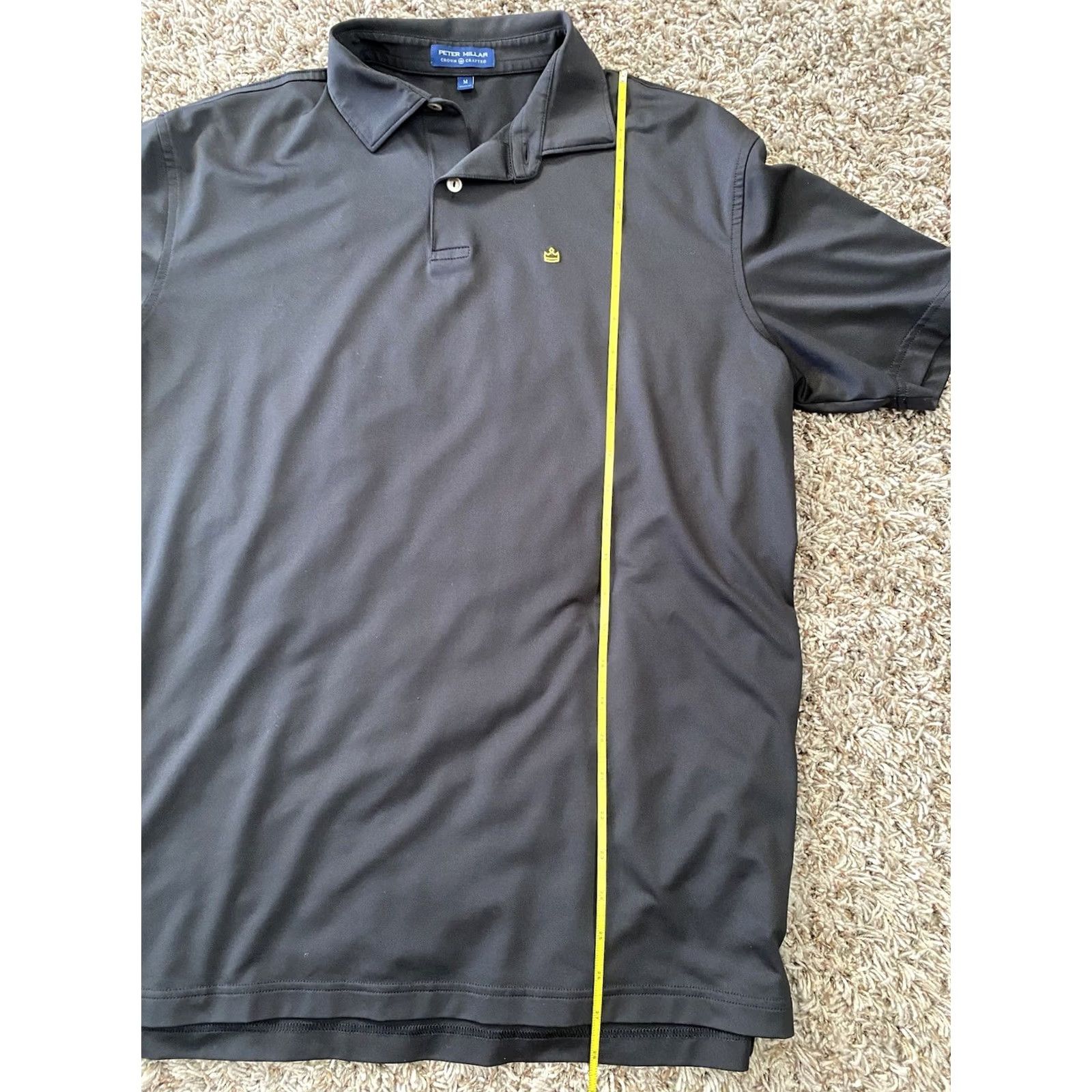 Peter Millar Peter Millar Crown Crafted Short Sleeve Women’s M Black Polo Shirt Womens M Black Size 32" / US 10 / IT 46 - 6 Thumbnail