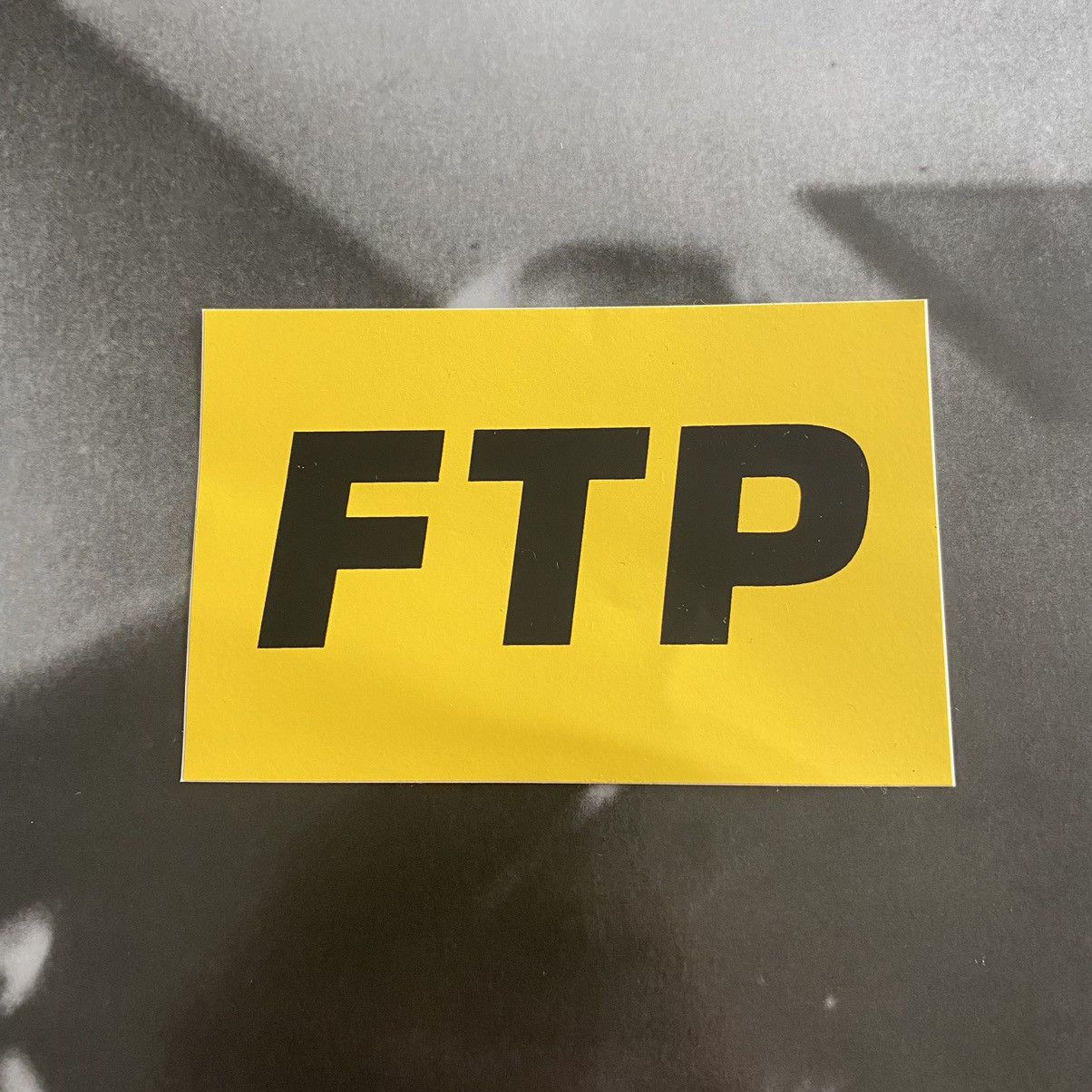Fuck The Population FTP Logo Sticker (Yellow/Black) | Grailed