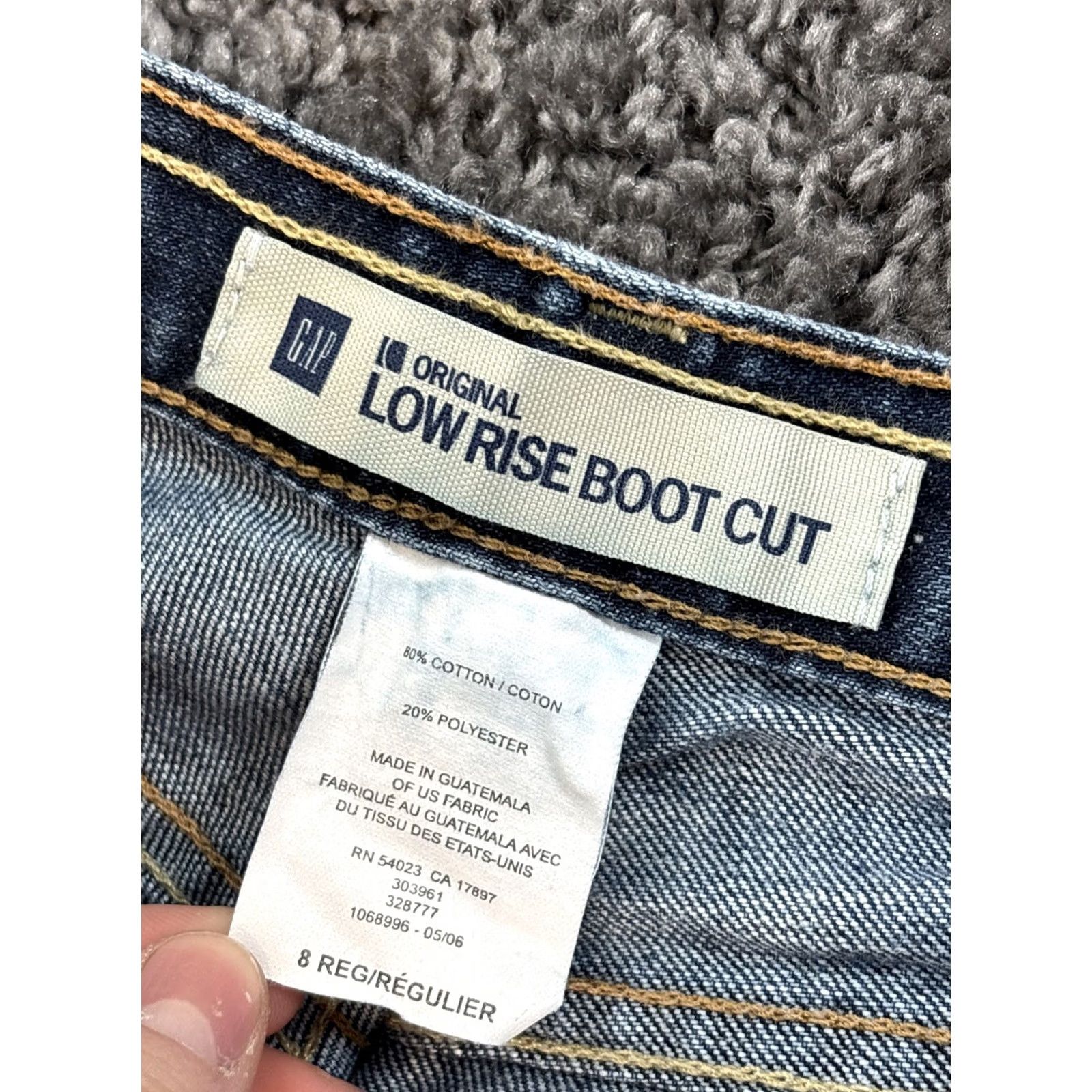 Vintage VINTAGE Gap Low Rise Boot Jeans Size 8 (32x30) Med Wash Stretch Blue Denim 90s Womens Jeans Flared Pockets Size 24" / US 00 / IT 34 - 6 Thumbnail
