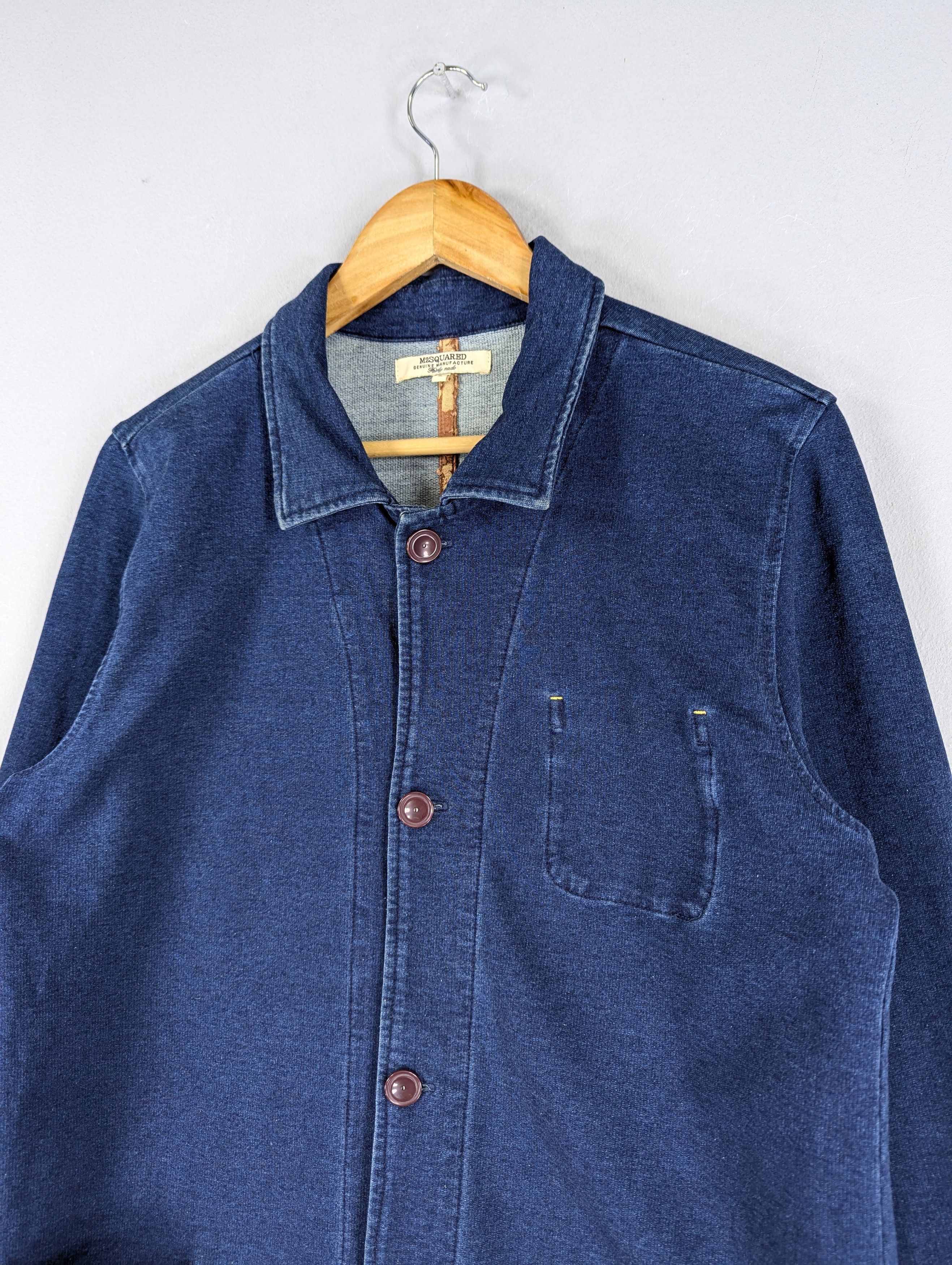 Japanese Brand M2squared Button Ups Chore Style Jacket Size L / US 10 / IT 46 - 4 Thumbnail