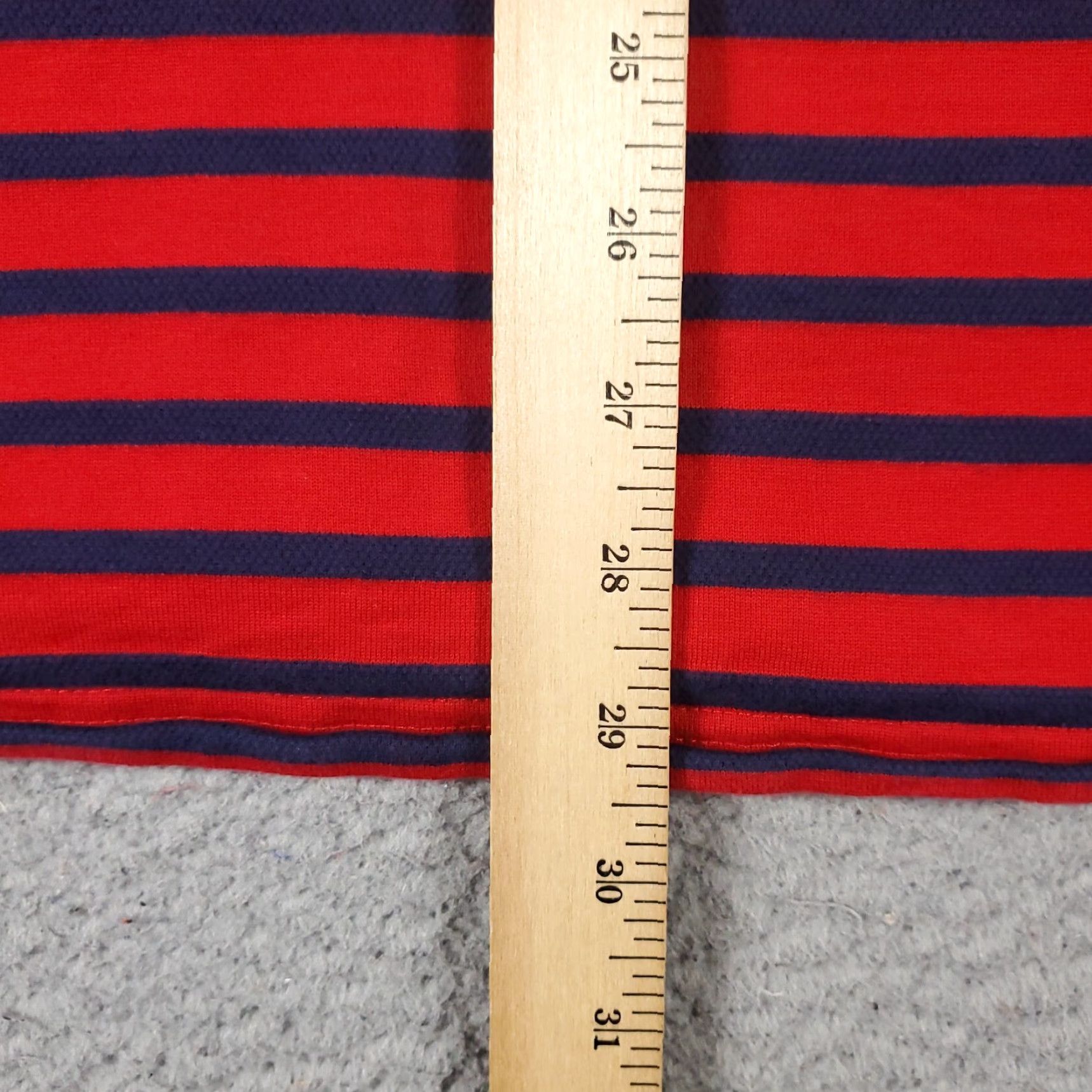 Tommy Hilfiger Tommy Hilfiger Polo Shirt 2XL Red Blue Striped Casual Short Sleeve Mens Size US XXL / EU 58 / 5 - 4 Thumbnail