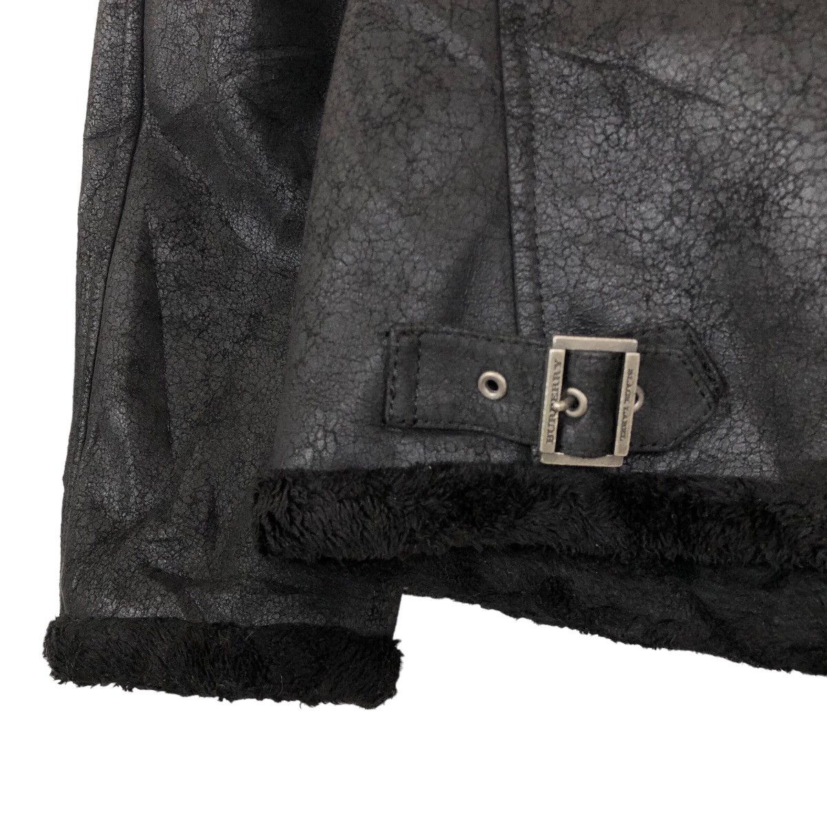 Burberry Black Label Synthetic Leather Rider Jacket