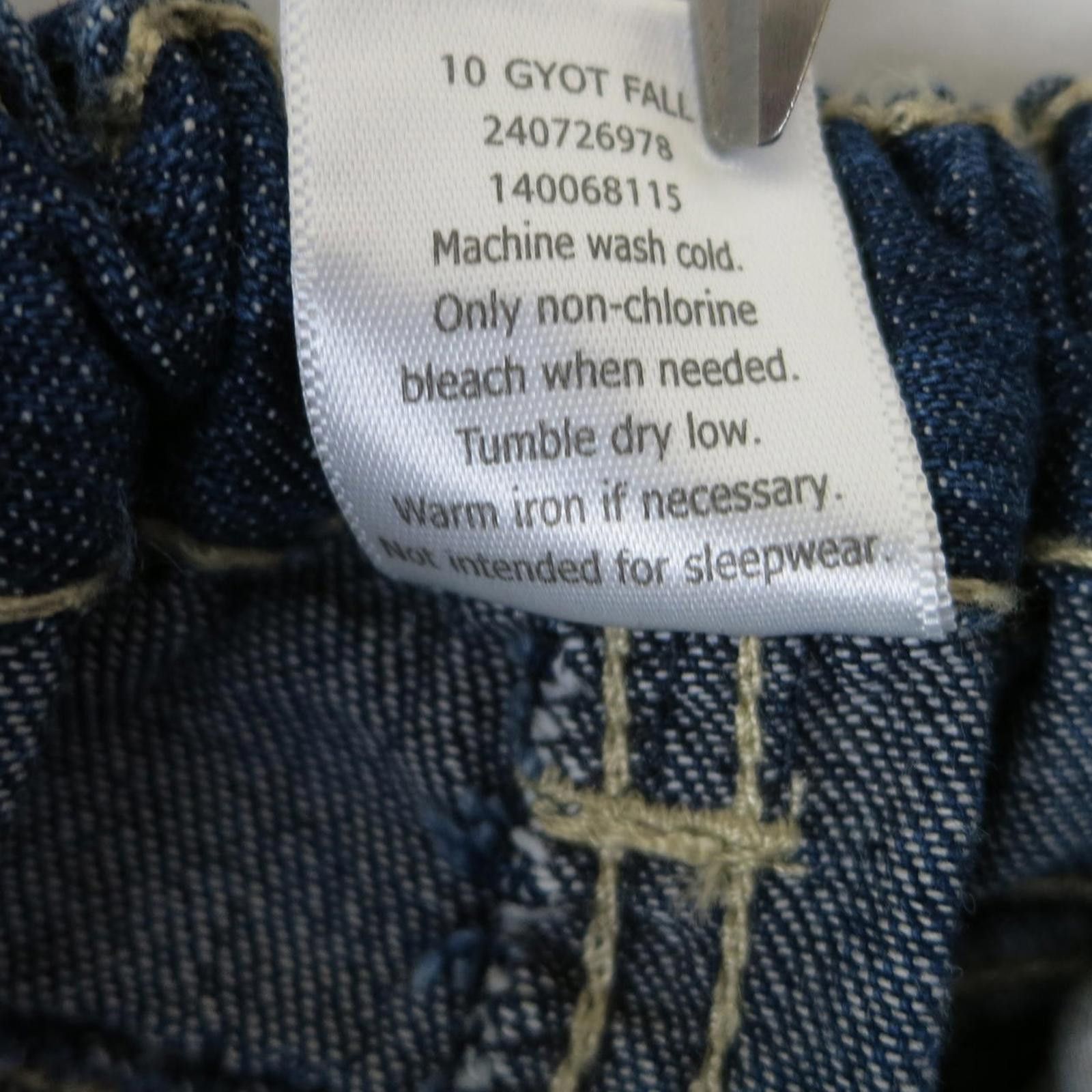 Other Gymboree 2T Blue Denim Jeans with Bunny and Flower Appliqué Size 24" / US 00 / IT 34 - 6 Thumbnail
