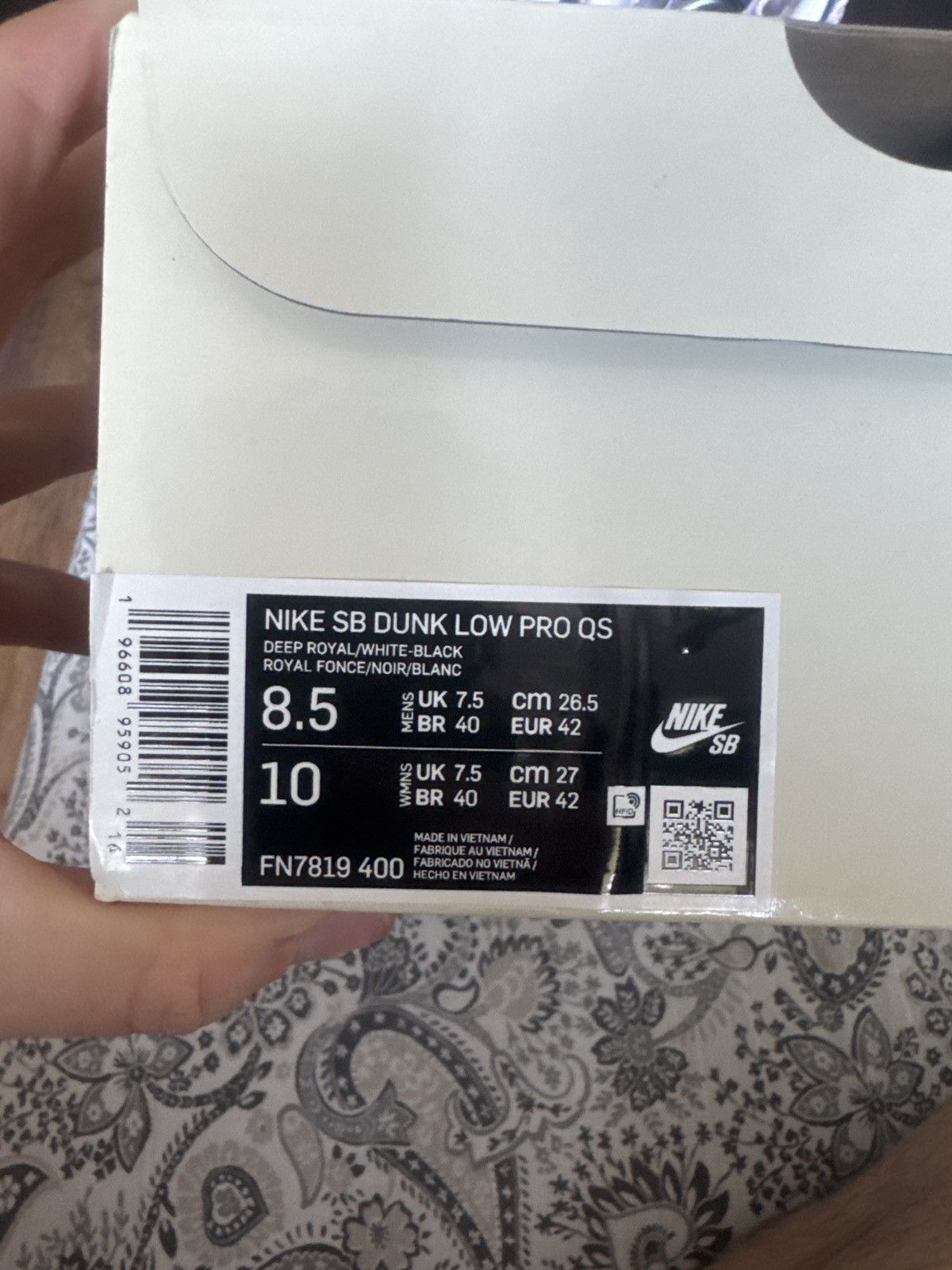Nike Nike Sb Dunk Low Born x Raised One Block at Time 8,5US Size US 8.5 / EU 41-42 - 8 Thumbnail