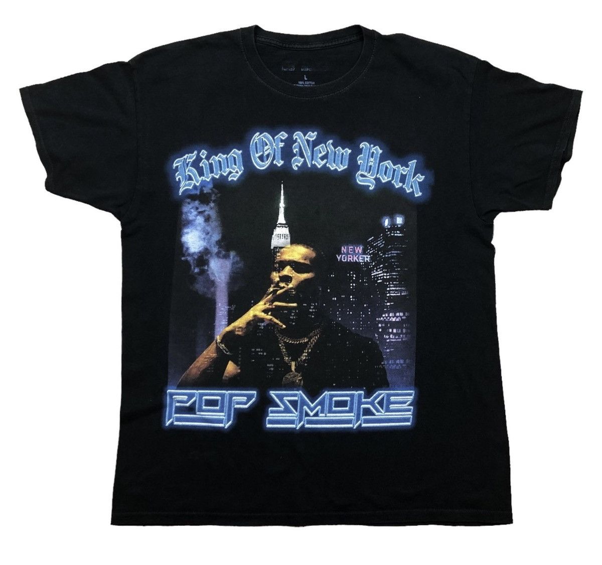 Rap Tees Pop Smoke King of NY Tee Size US S / EU 44-46 / 1 - 1 Thumbnail