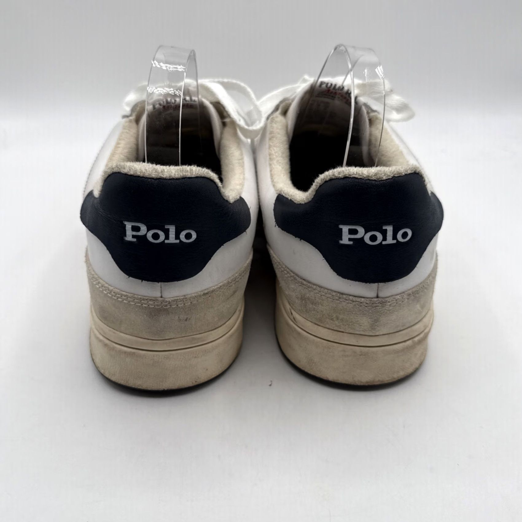 Polo Ralph Lauren Polo Ralph Lauren Court Low White Suede/Leather Sneakers Mens US 13 Leather Lining Insole Outsole 2023 Cushioned Tennis Sneaker Shoes Size US L / EU 52-54 / 3 - 4 Thumbnail