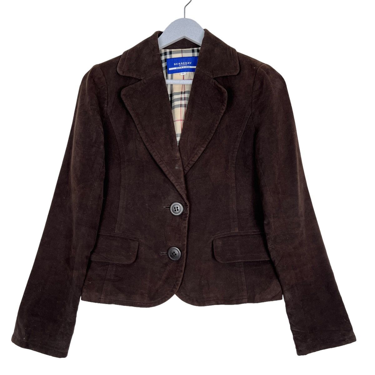 Burberry 🔥 BURBERRY MOLESKIN NOVA CHECK JACKET Size XS / US 0-2 / IT 36-38 - 1 Thumbnail