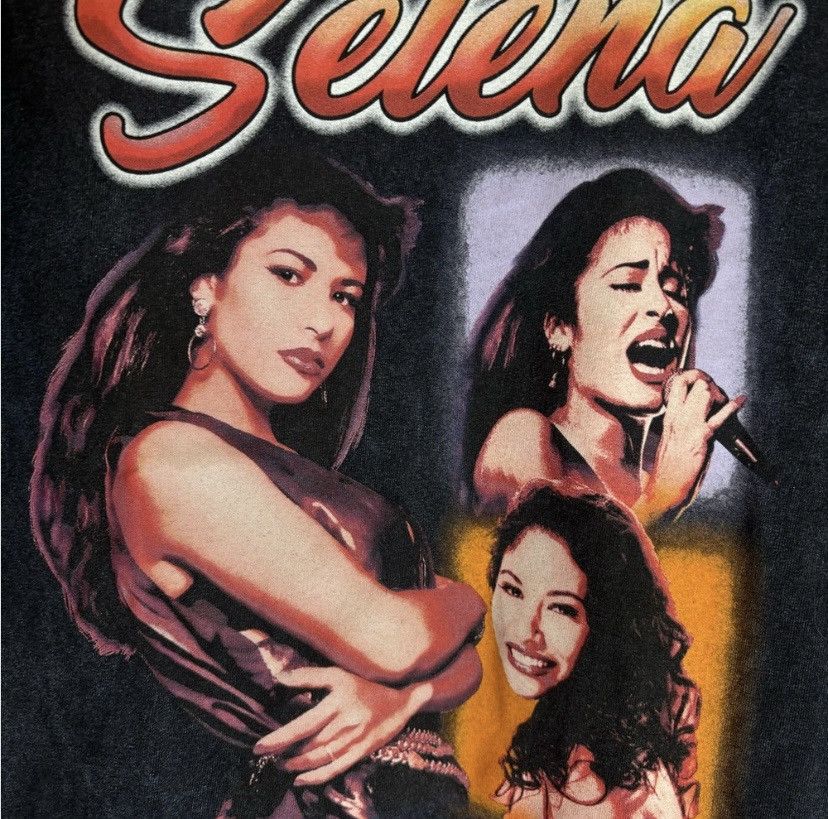 Vintage Selena medium black graphic preowned tshirt Size US M / EU 48-50 / 2 - 1 Thumbnail