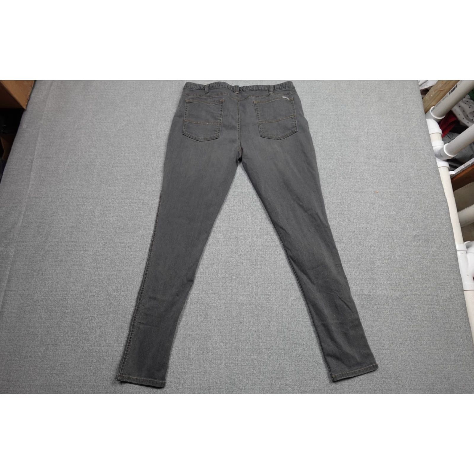 Carhartt Carhartt Jeans Womens 18 Gray Slim Skinny Dark Wash 90s Vintage Theme USA 5-Pocket Mens Womens Girls Boys Size 40" / US 18 - 4 Thumbnail