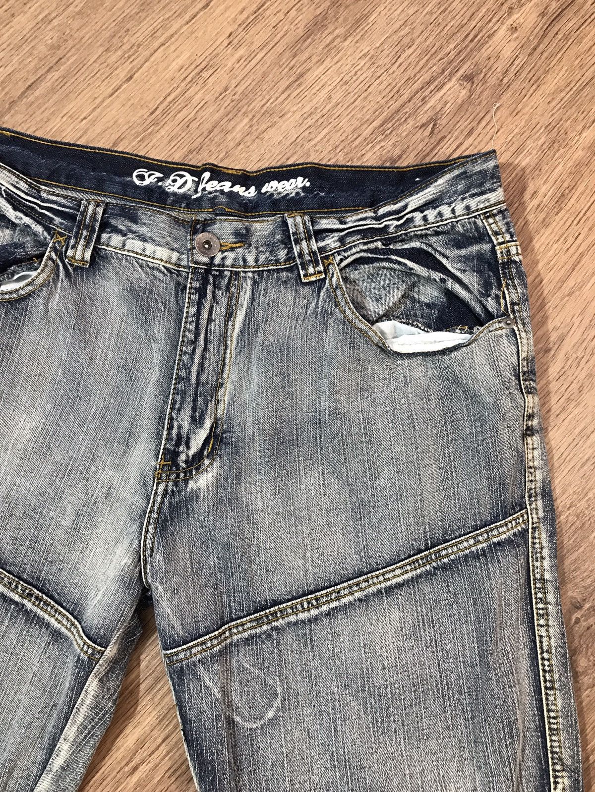 Japanese Brand × Vintage Vintage Distressed Denim Pants Jeans Size 38 Size US 38 / EU 54 - 4 Thumbnail