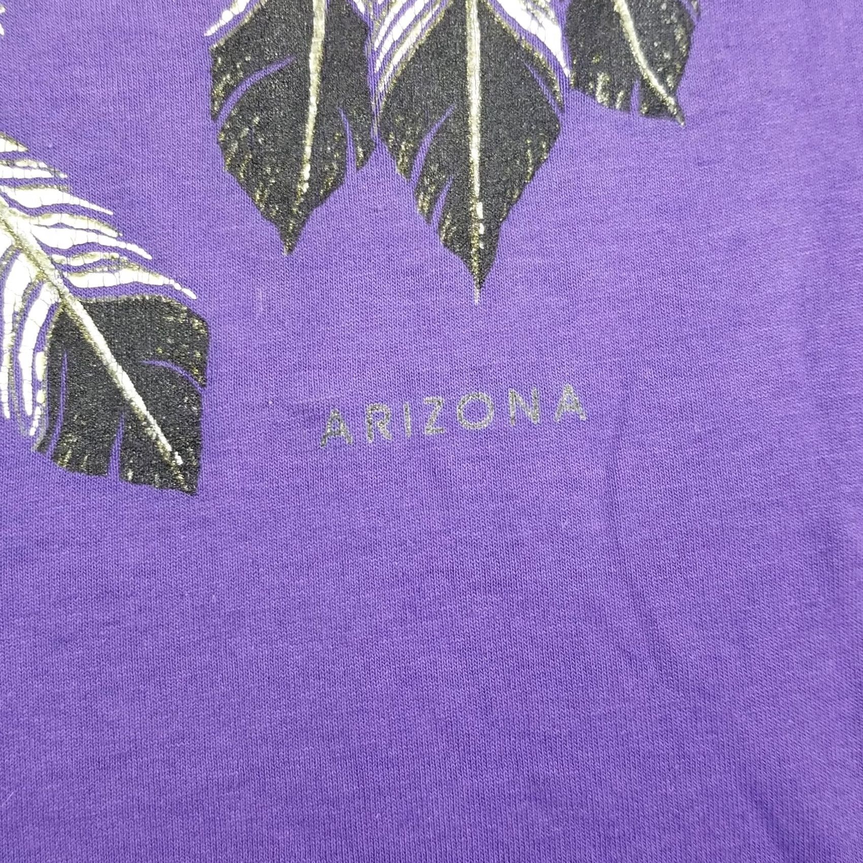 Hanes VINTAGE Hanes Arizona Dream-Catcher 90s Single-Stitch Shirt L Purple Mens Shirt Size US L / EU 52-54 / 3 - 7 Thumbnail