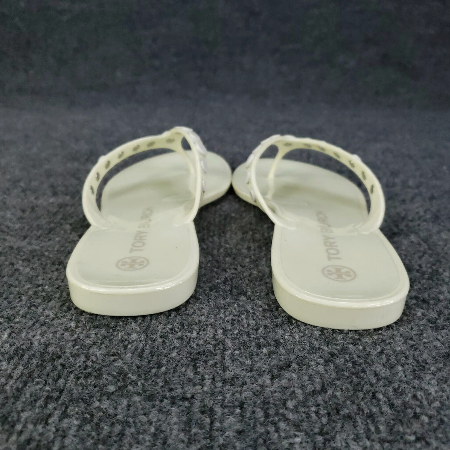 Tory Burch Tory Burch Sandal Womens Size 7 Ivory Studded Jelly Slip-On Shoes Size US 7 / IT 37 - 5 Thumbnail