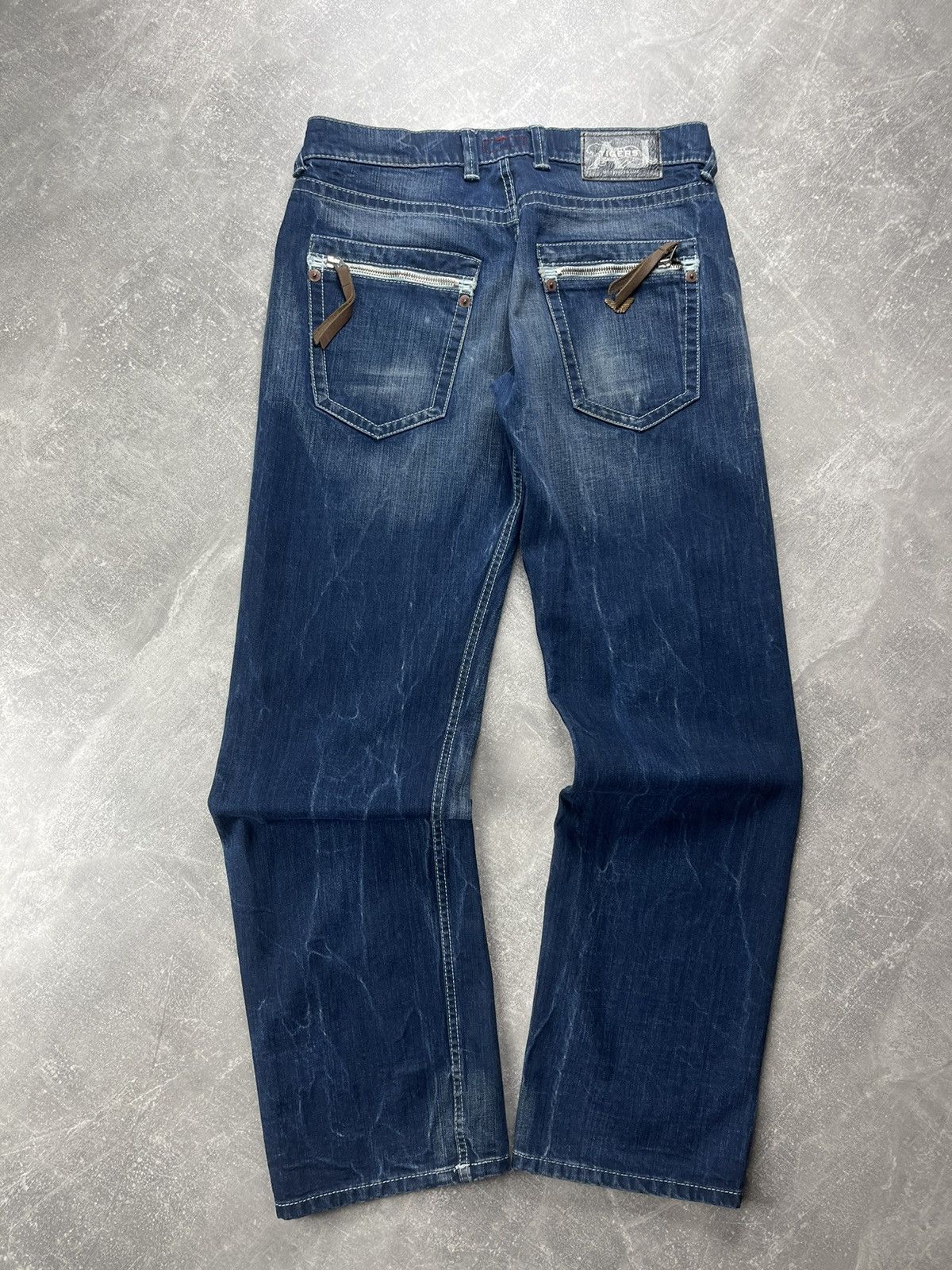 Armani Armani Jeans Vintage Indigo Blue Denim Zipper Pocket Jeans Size US 32 / EU 48 - 2 Thumbnail