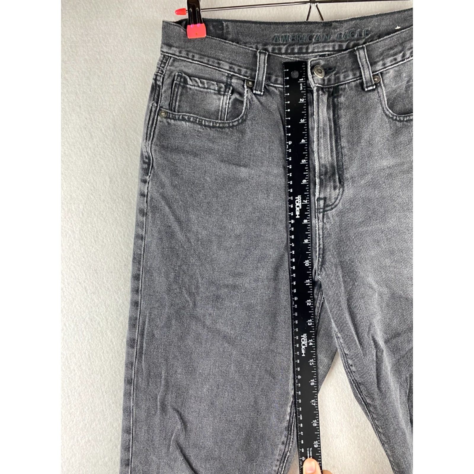 American Eagle Outfitters American Eagle Outfitters Jeans Womens 12 Black High Rise Loose Fit Denim 31x23 Size 34" / US 12 / IT 48 - 4 Thumbnail