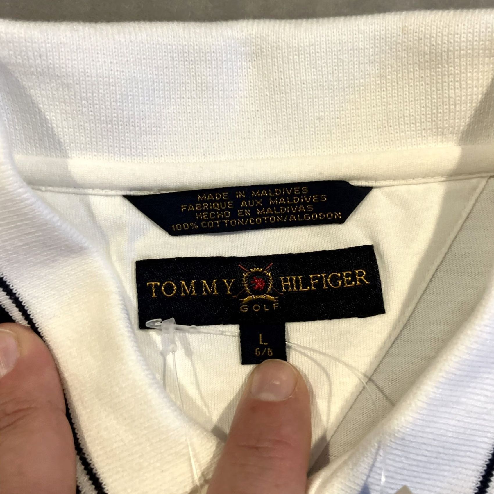 Tommy Hilfiger VINTAGE Tommy Hilfiger Golf Polo Shinnecock Hills 104th US Open White L Men Mens Size US L / EU 52-54 / 3 - 5 Thumbnail