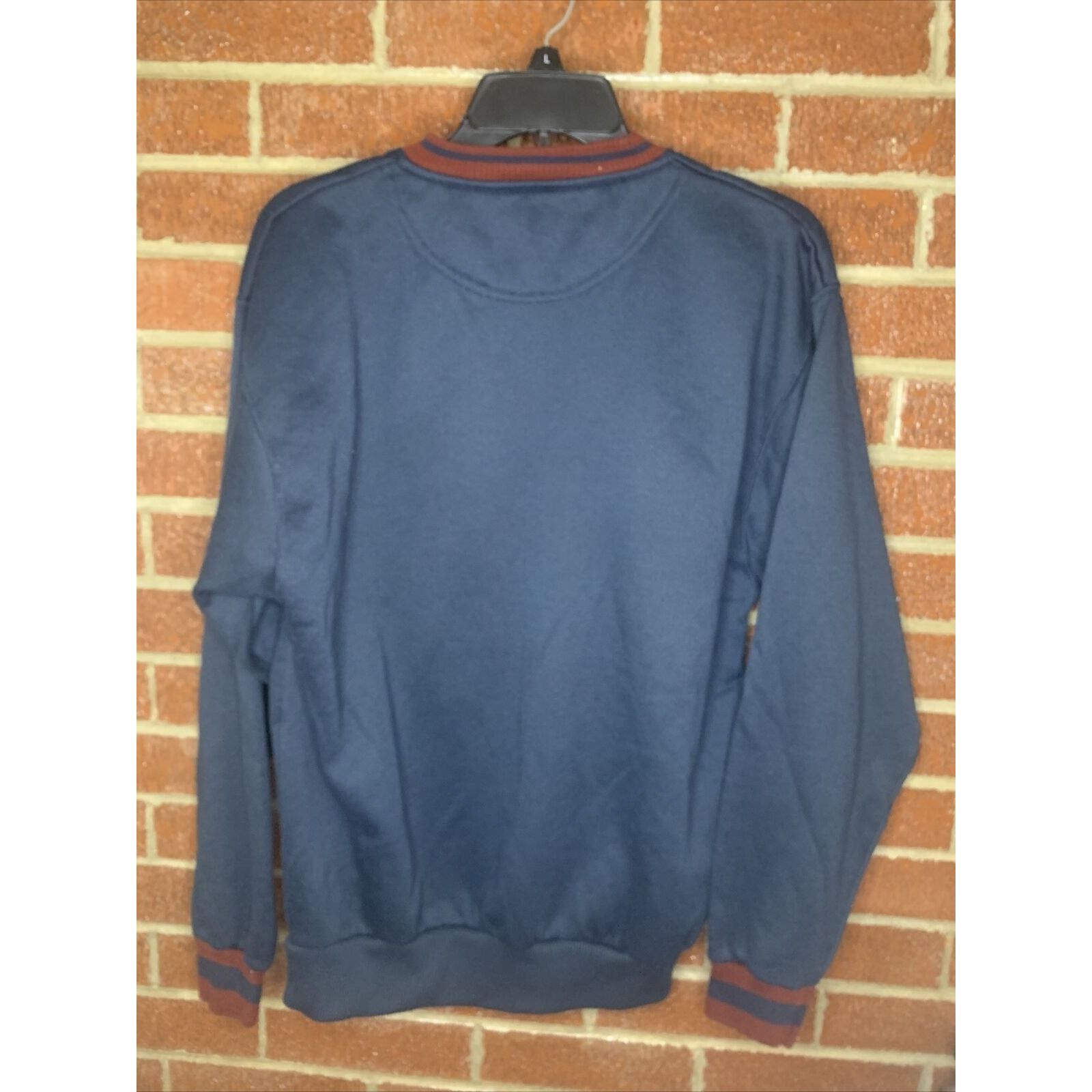 Puritan Vintage Puritan Mens Pullover Navy Blue Medium Large Size US M / EU 48-50 / 2 - 4 Thumbnail